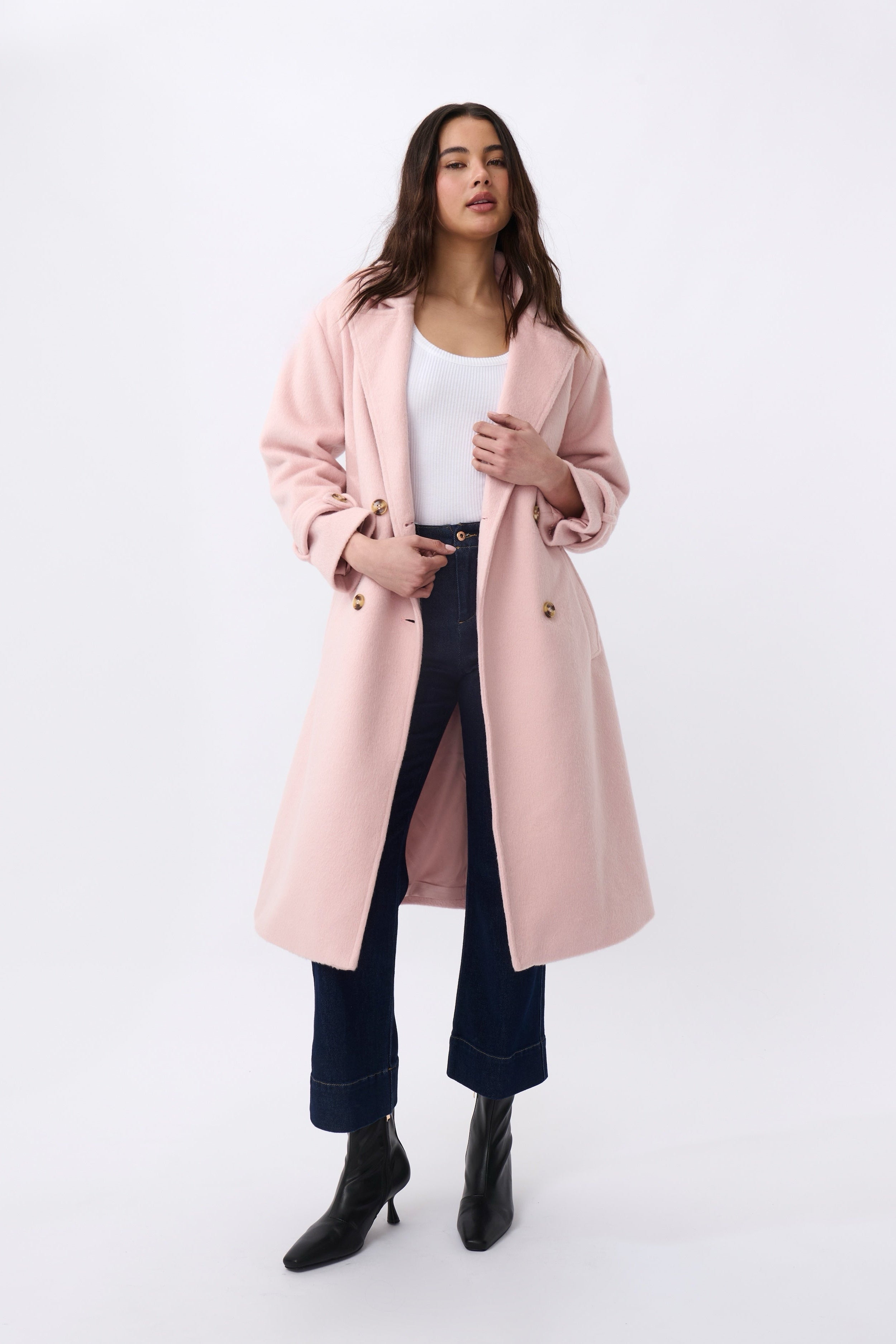 Jasmine Coat Soft Pink - Main Image