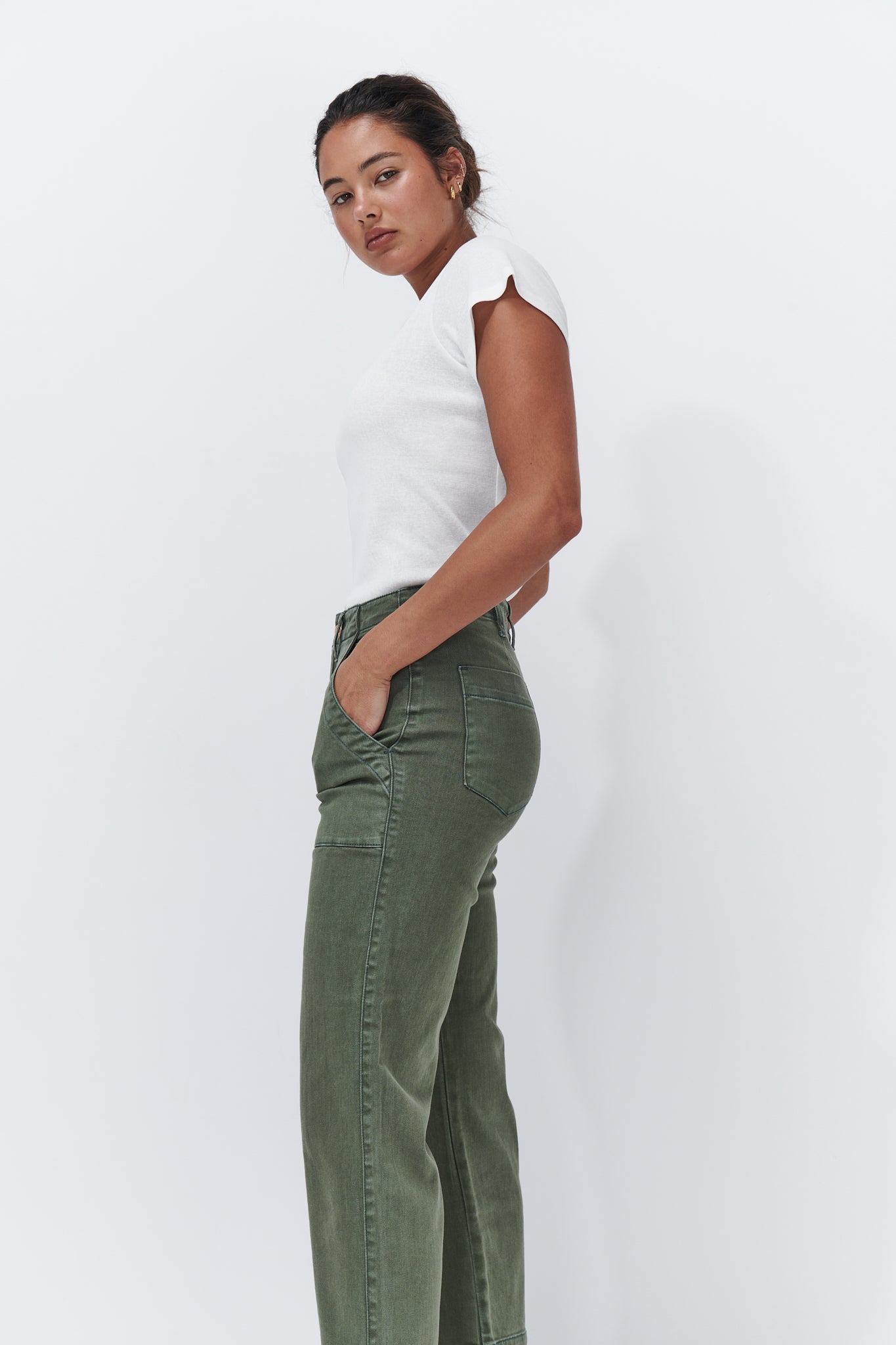 Celeste Pant - Khaki - Kireina Australia
