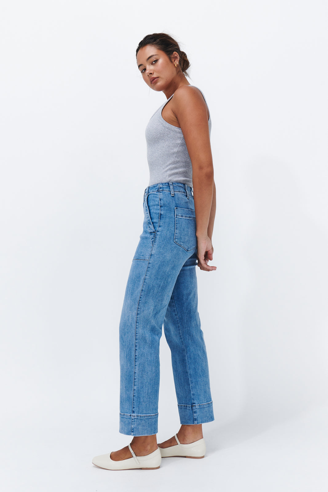 Celeste Pant - 70s Blue - Kireina Australia
