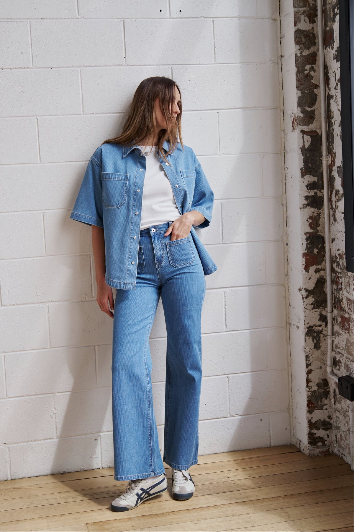 Harper Jean | Cord - Mid Blue - Kireina Australia