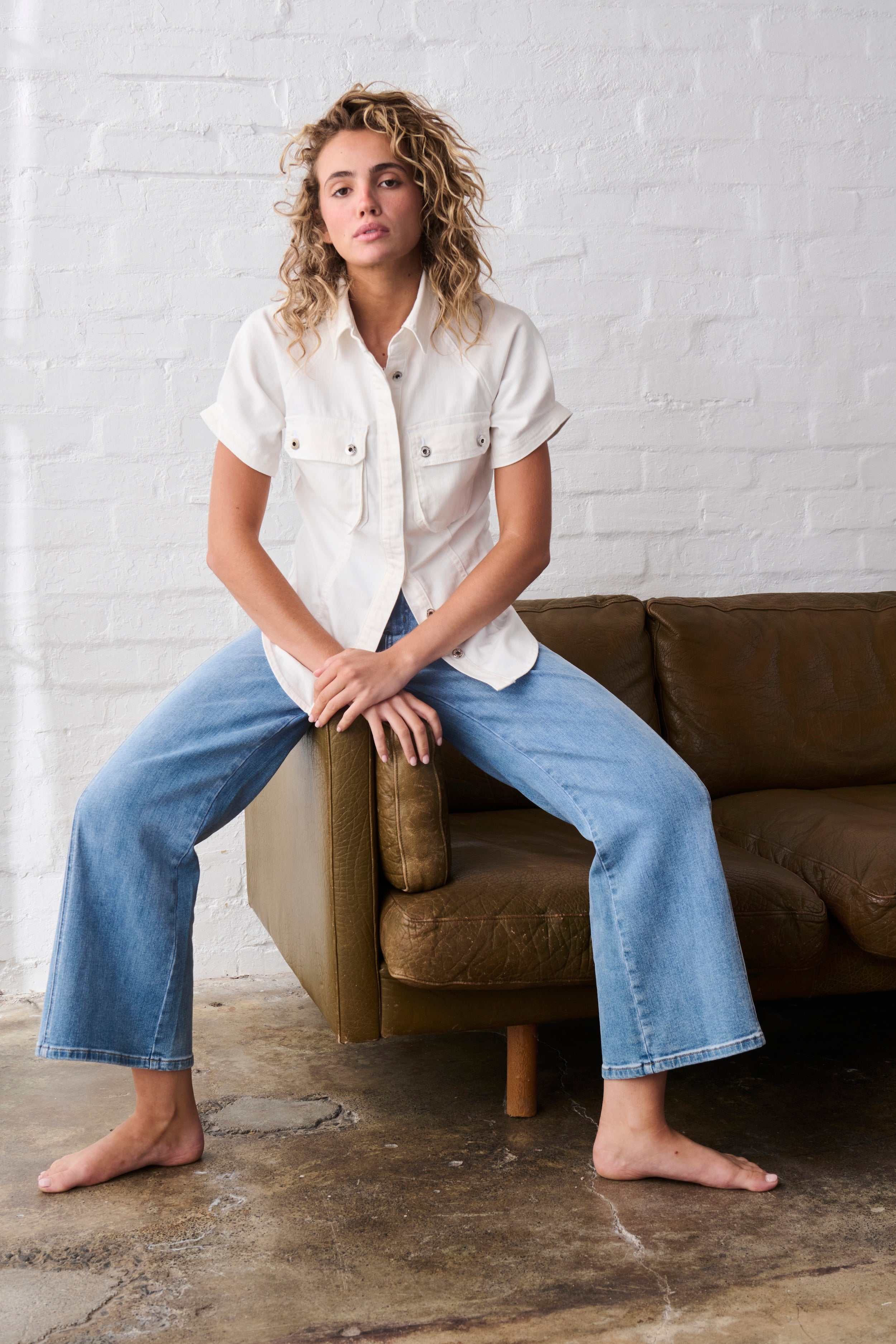 Palazzo Jean - 70s Blue - Kireina Australia