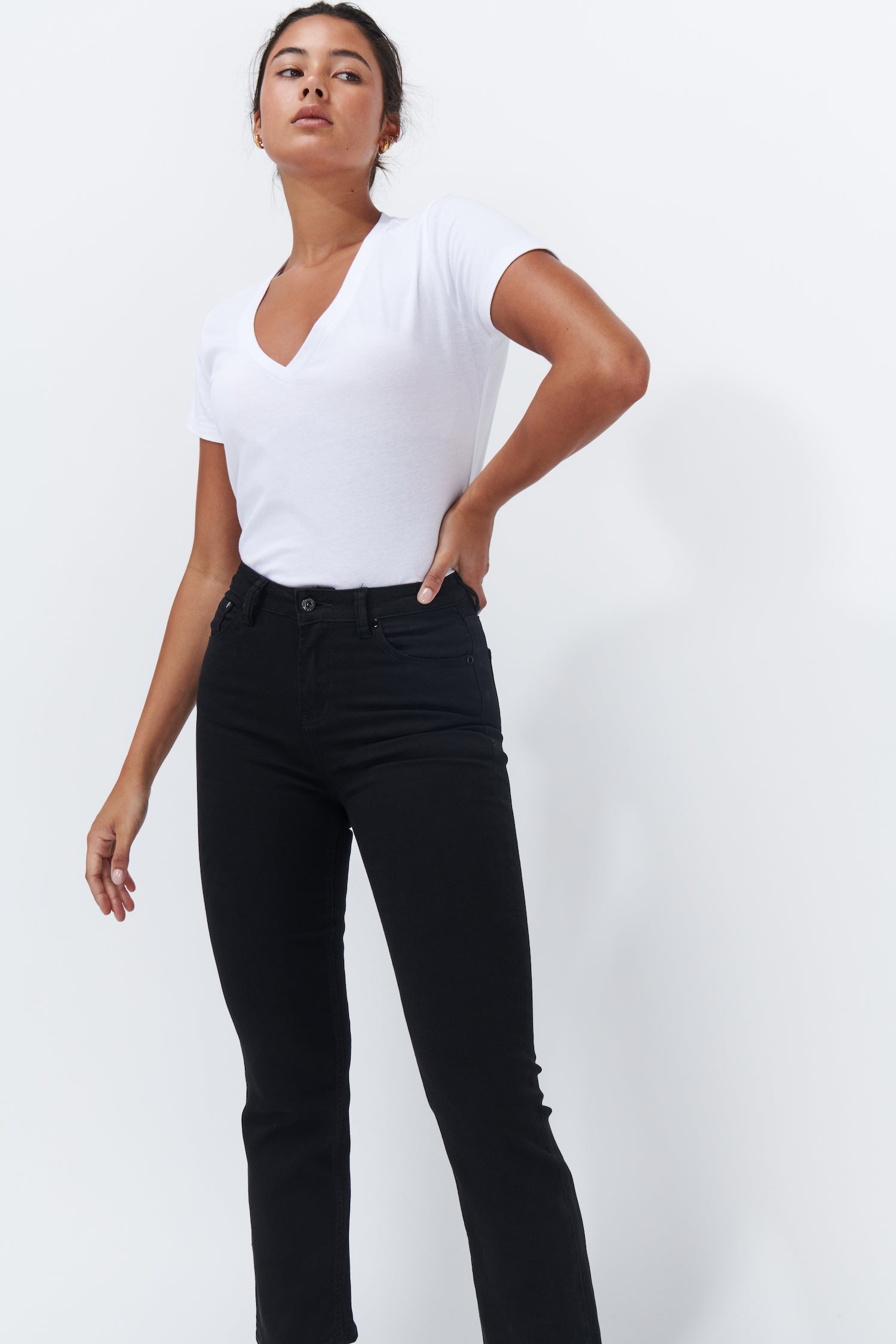 Vacay Jean - Hemmed | Black - Kireina Australia
