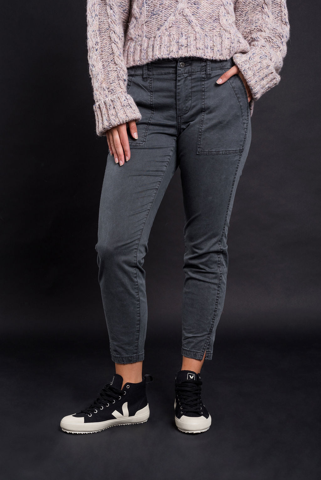 Soho Utility Pant - Washed Grey - Kireina Australia