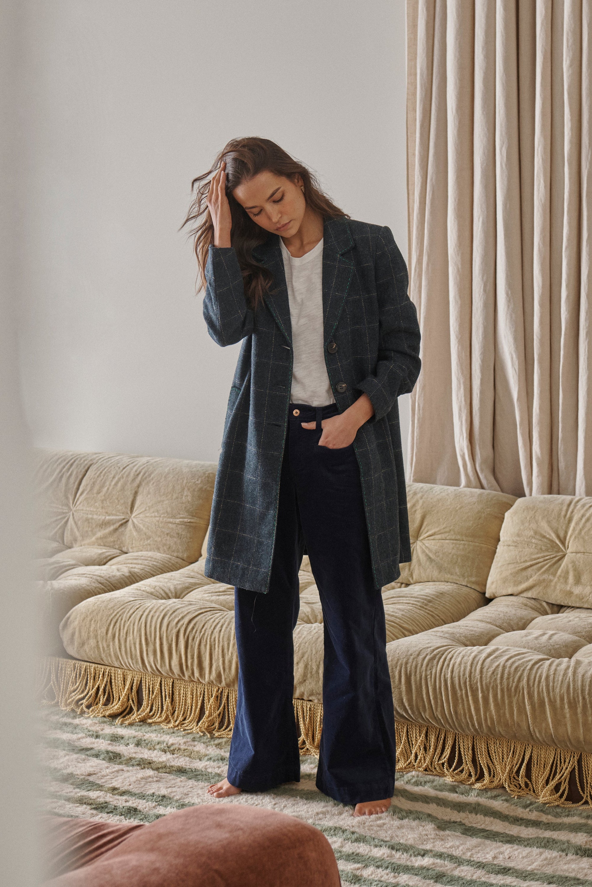 deres Belle coat navy Bellerose - Craft Coat - Navy blue | Smallable