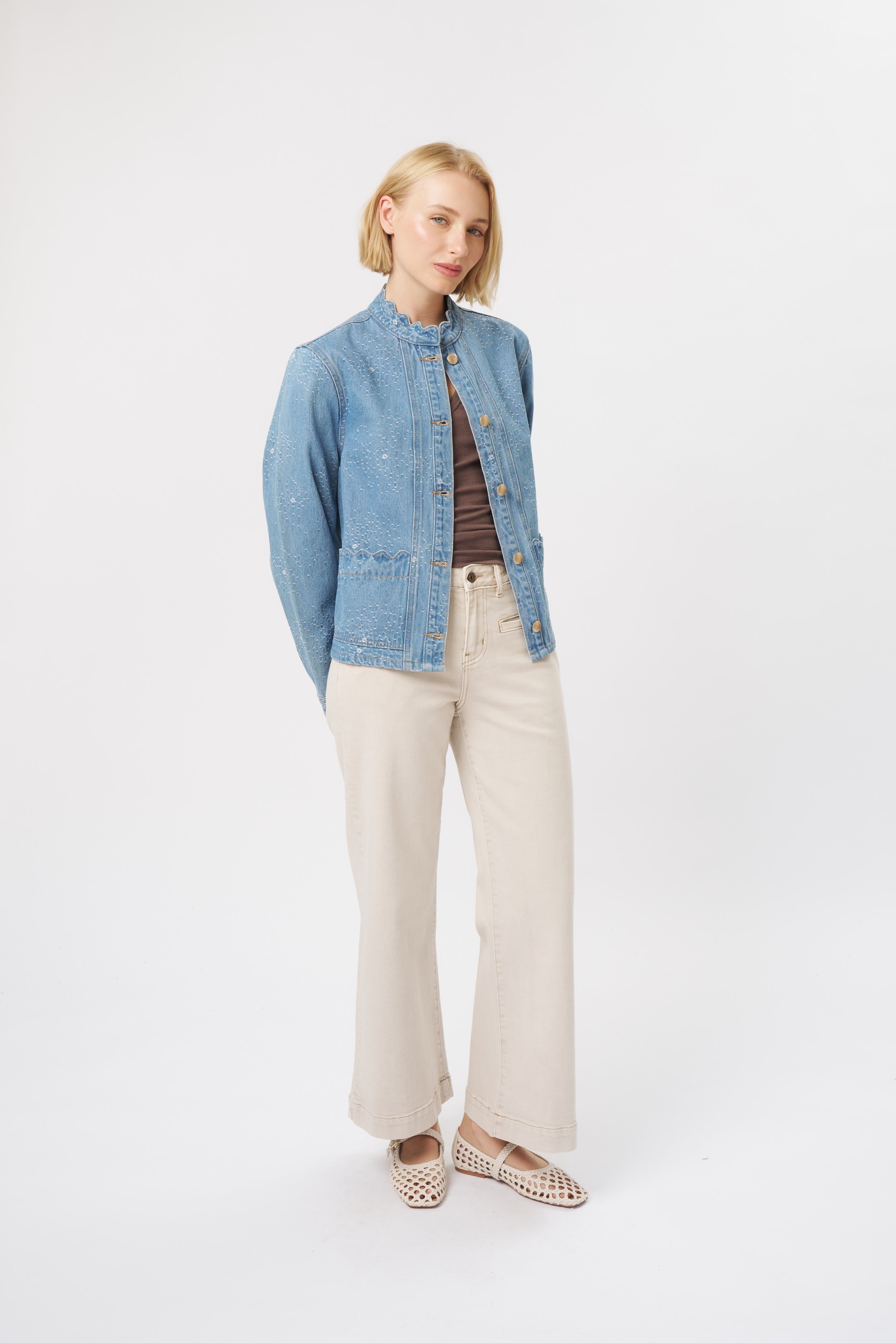 Bonnie Jacket - Floral Blue