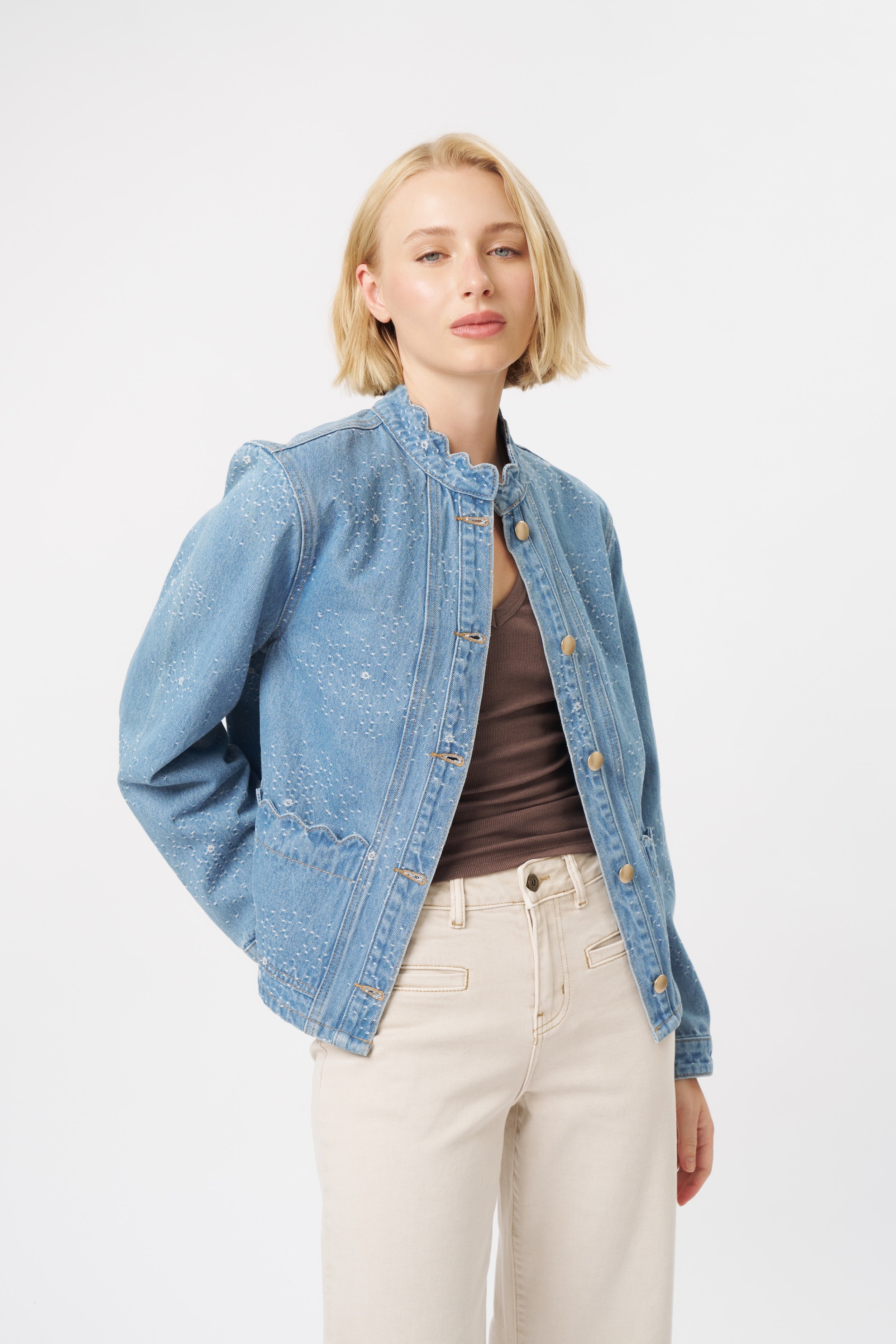 Bonnie Jacket - Floral Blue