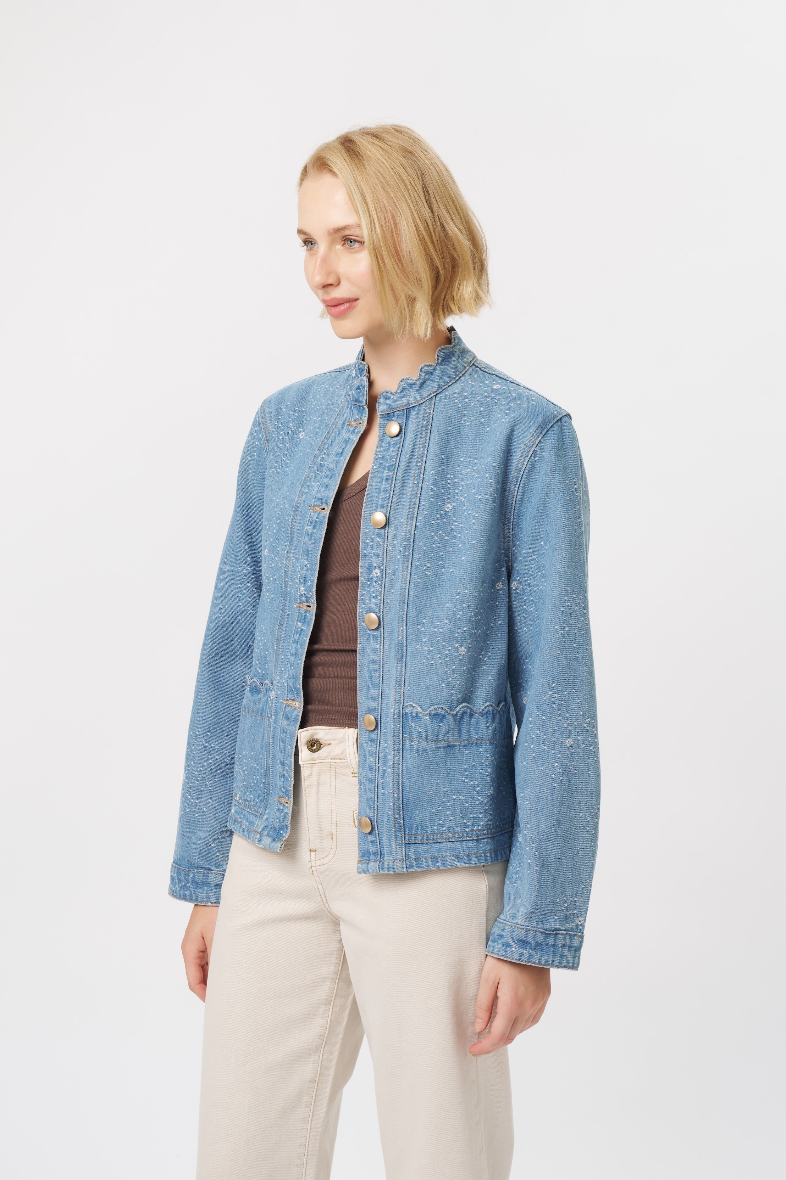 Bonnie Jacket - Floral Blue