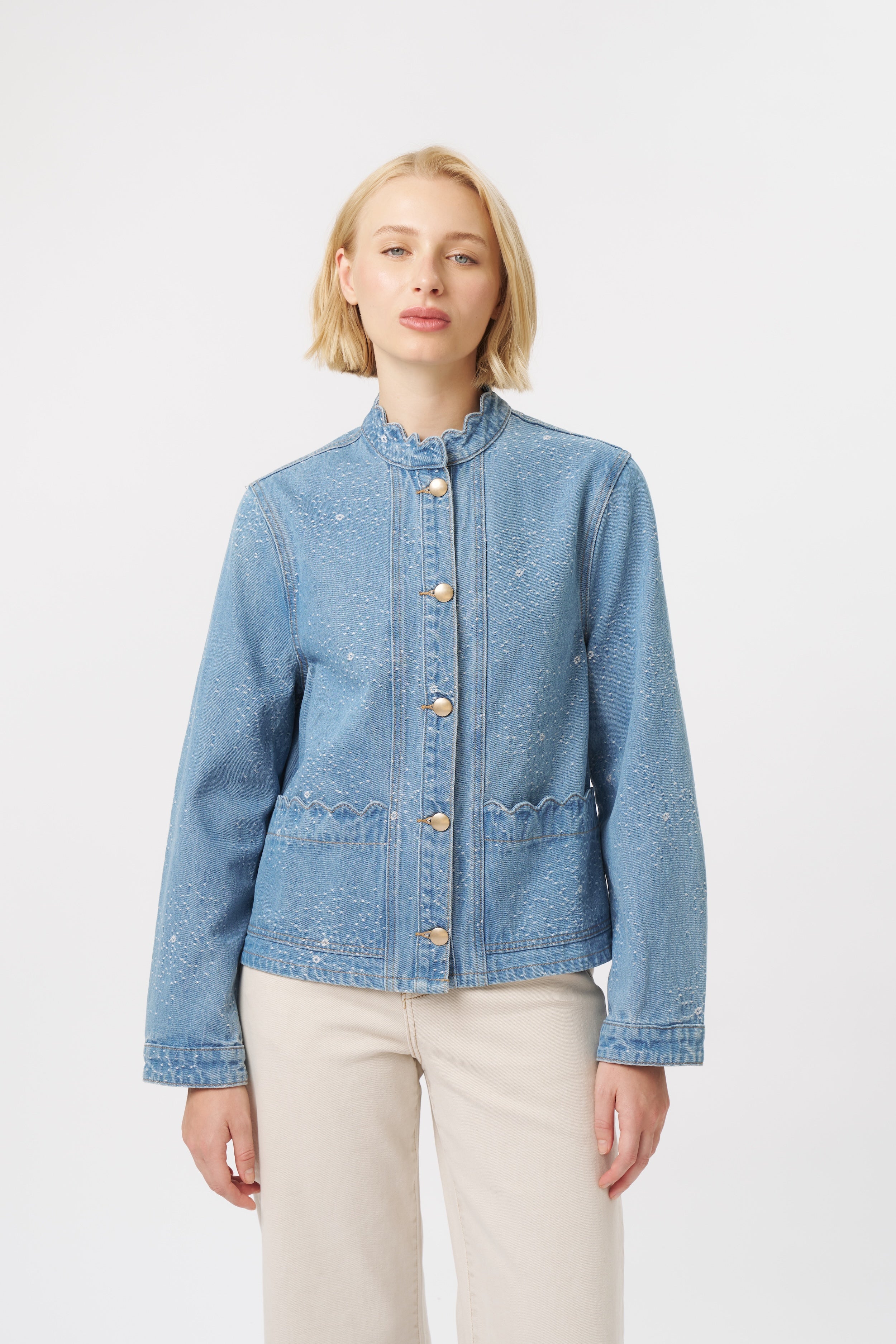 Bonnie Jacket - Floral Blue