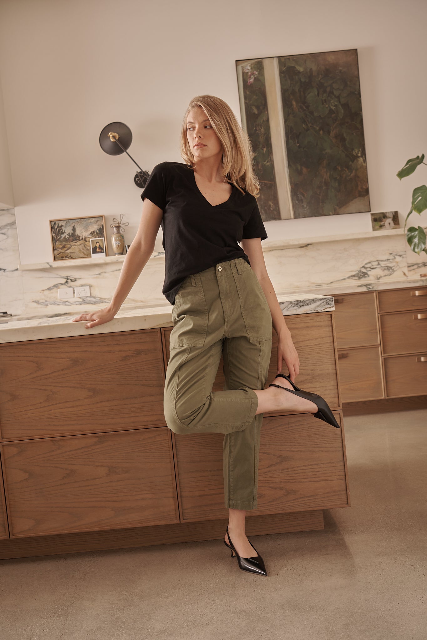 Brittany Jean - Cropped | Khaki