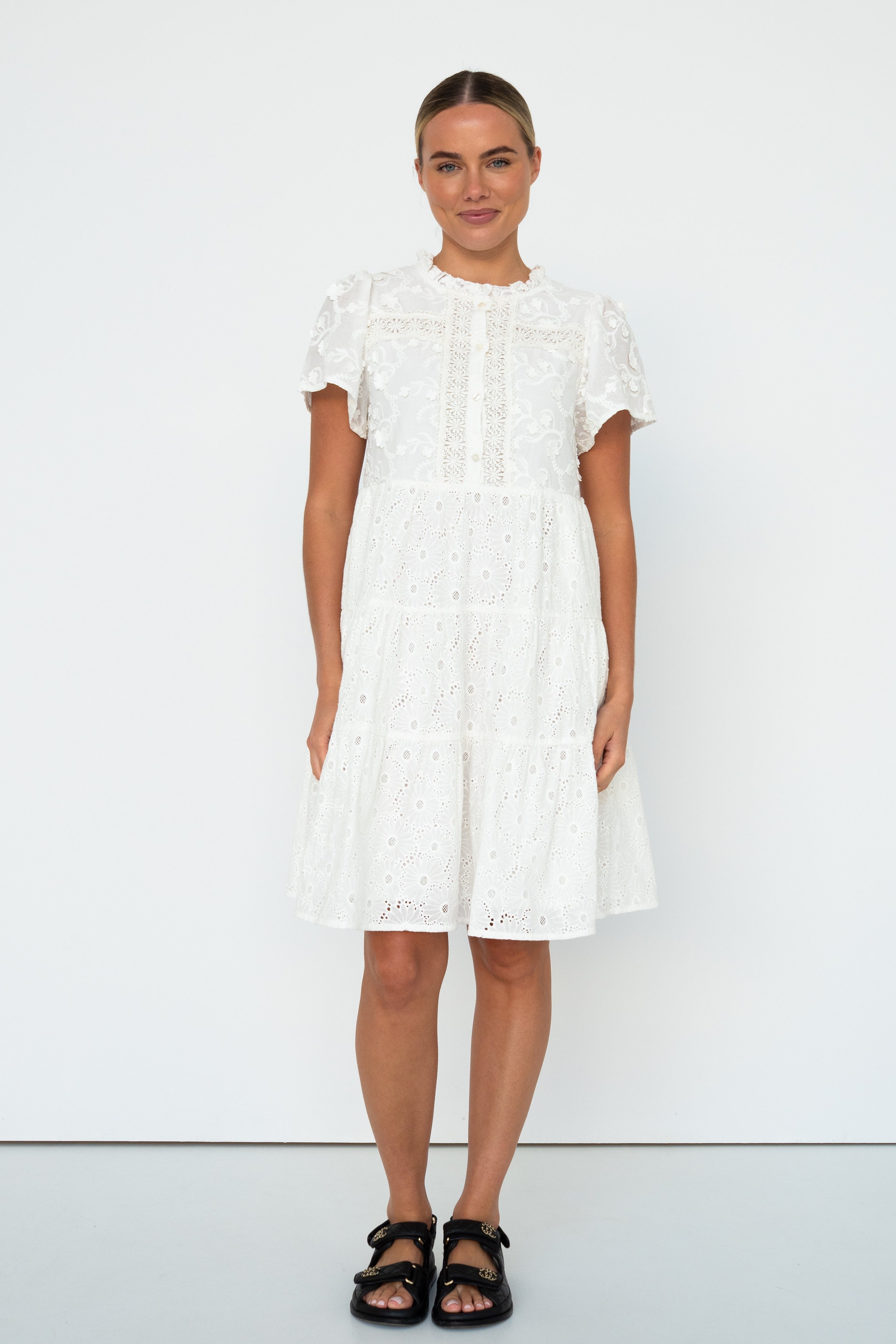 Camilla Dress - White - Kireina Australia