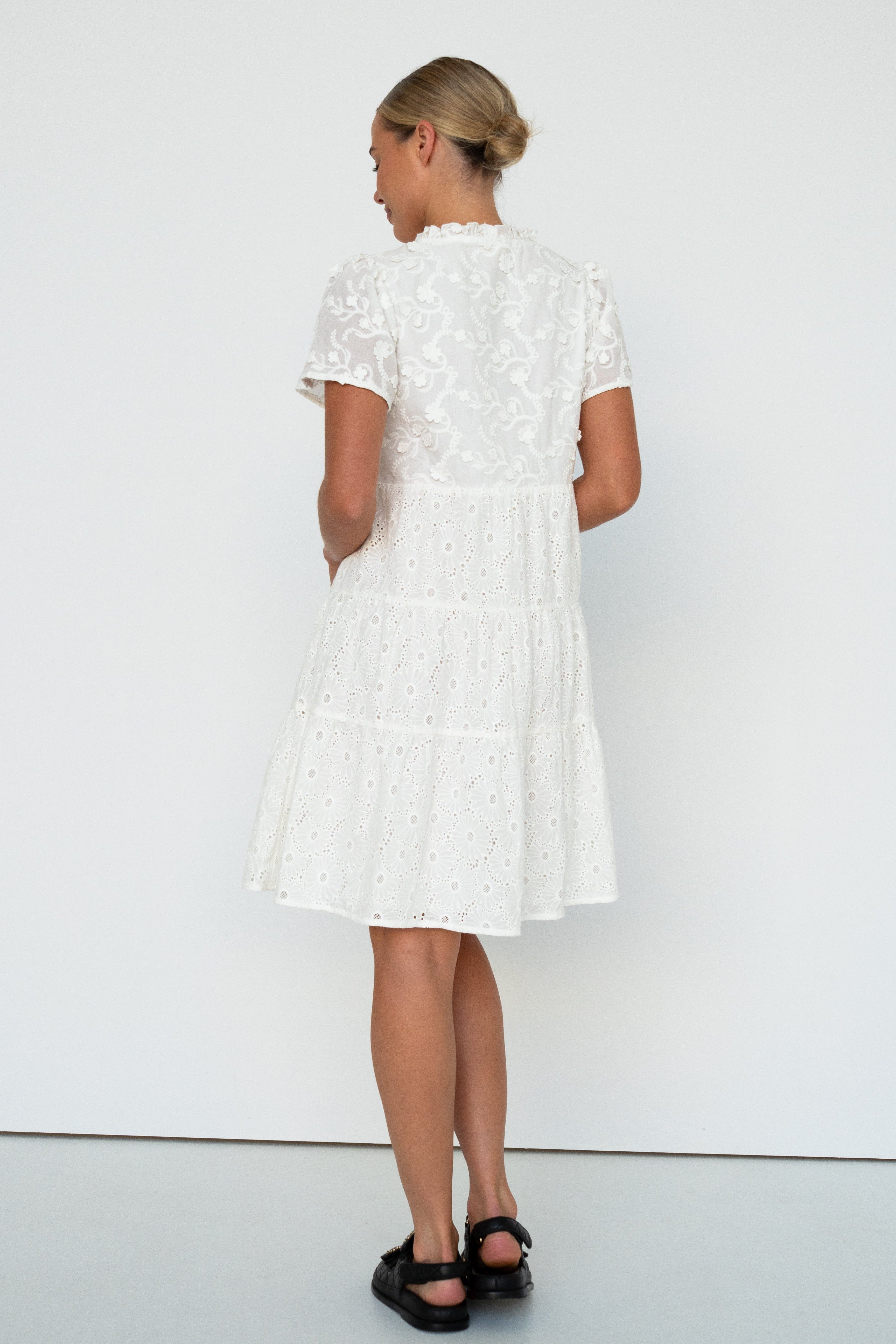 Camilla Dress - White - Kireina Australia