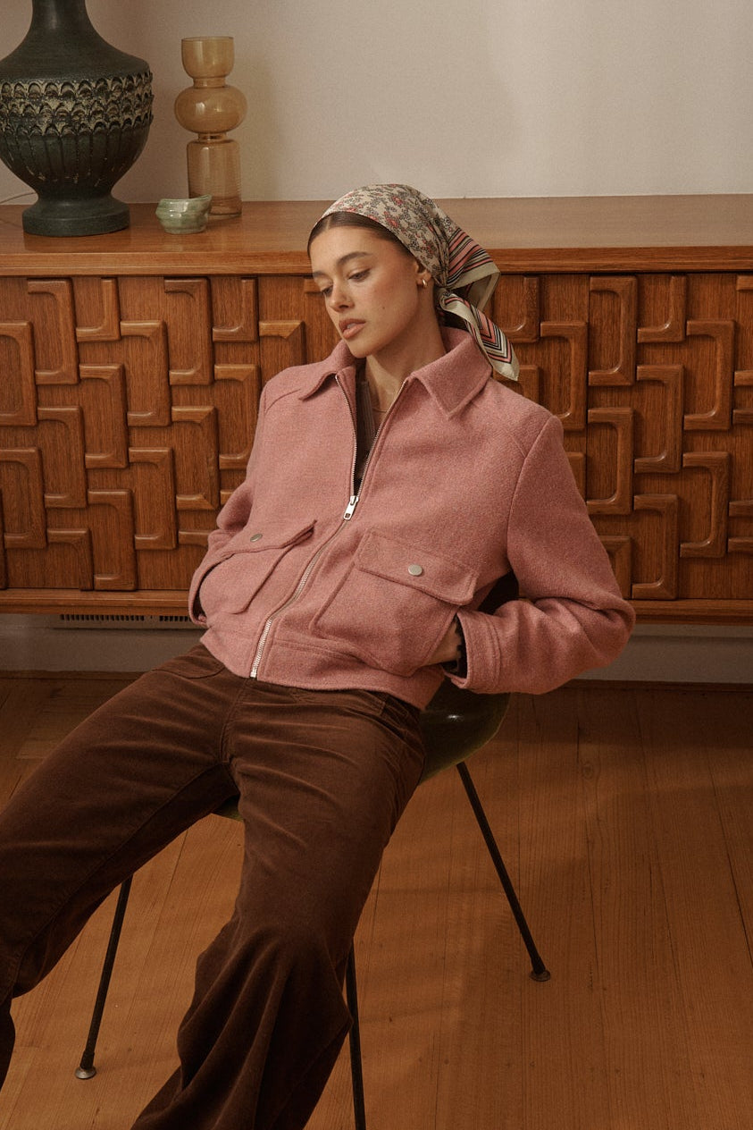 Carla Jacket - Musk Pink - Kireina Australia