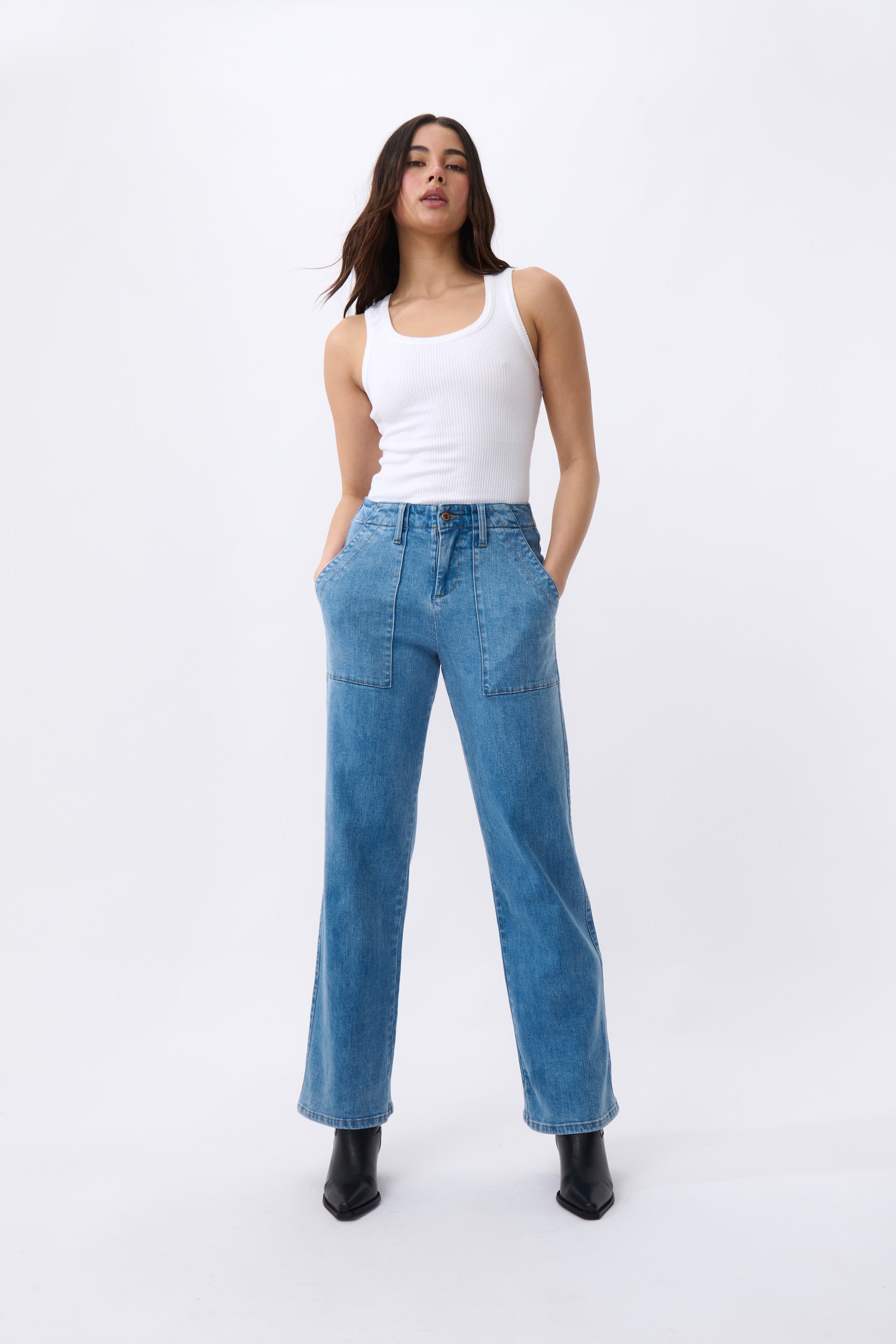 Celeste Pant - Long | 70s Blue