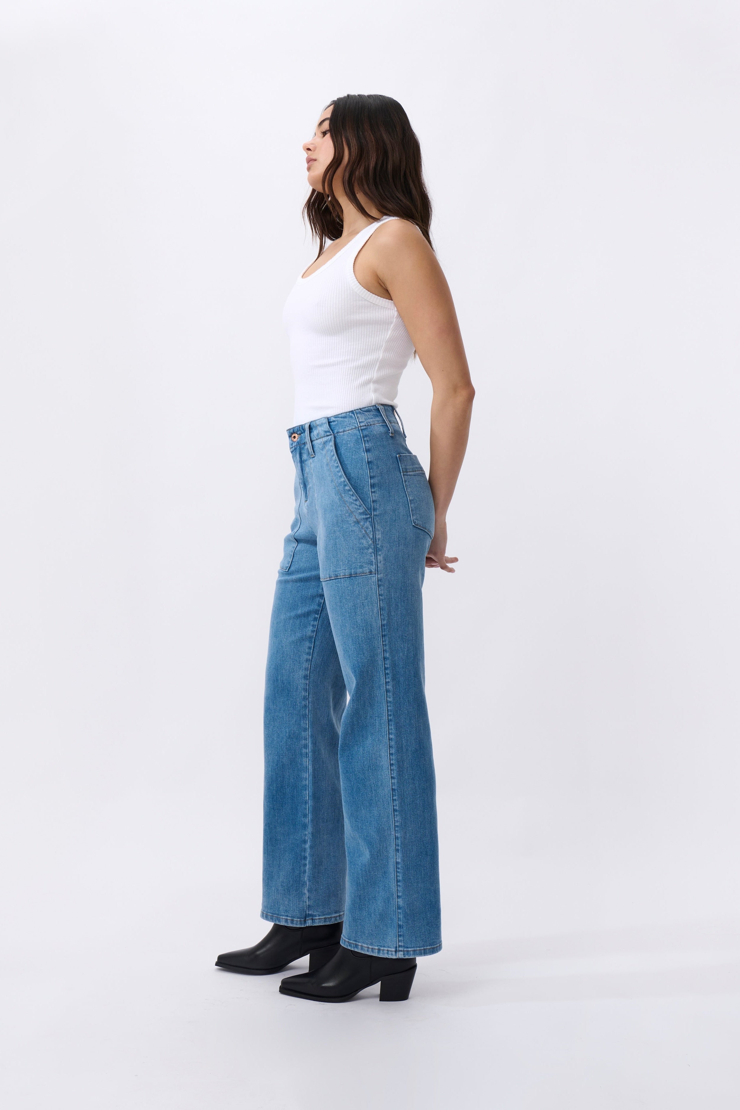 Celeste Pant - Long | 70s Blue