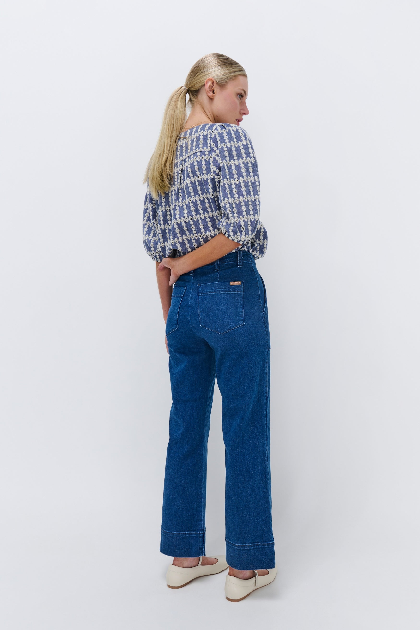 Celeste Pant - Mid West Blue