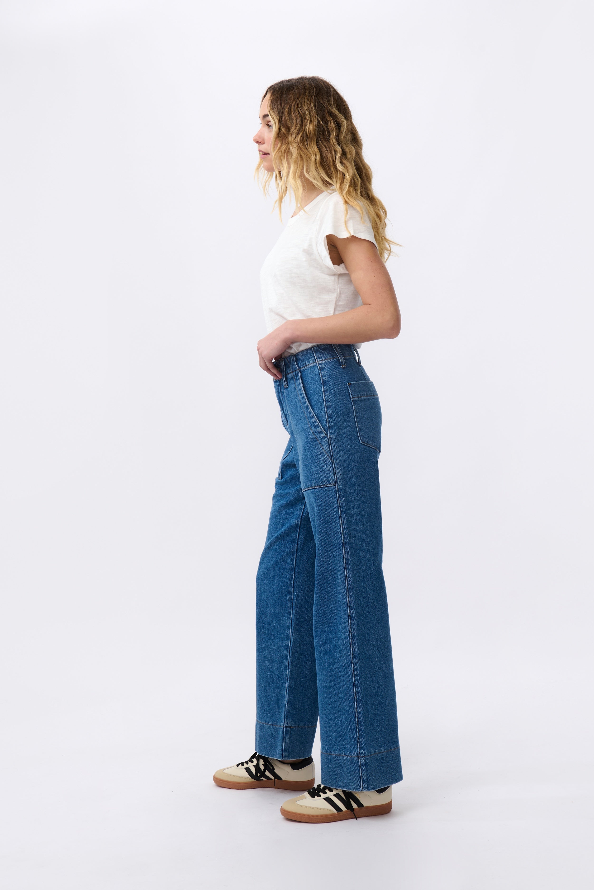 Celeste Pant - 90s Blue