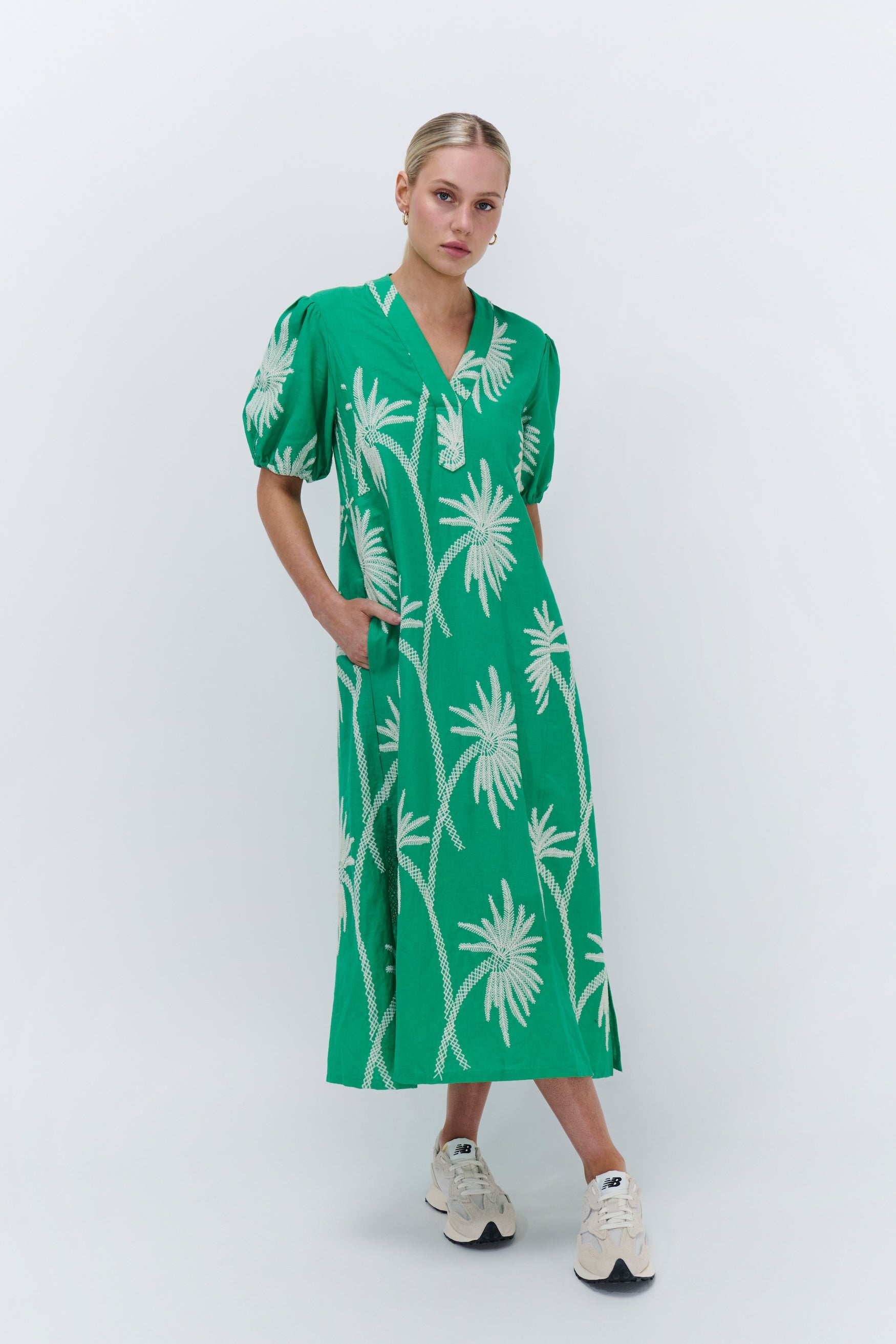 Courtney Dress - Apple Green