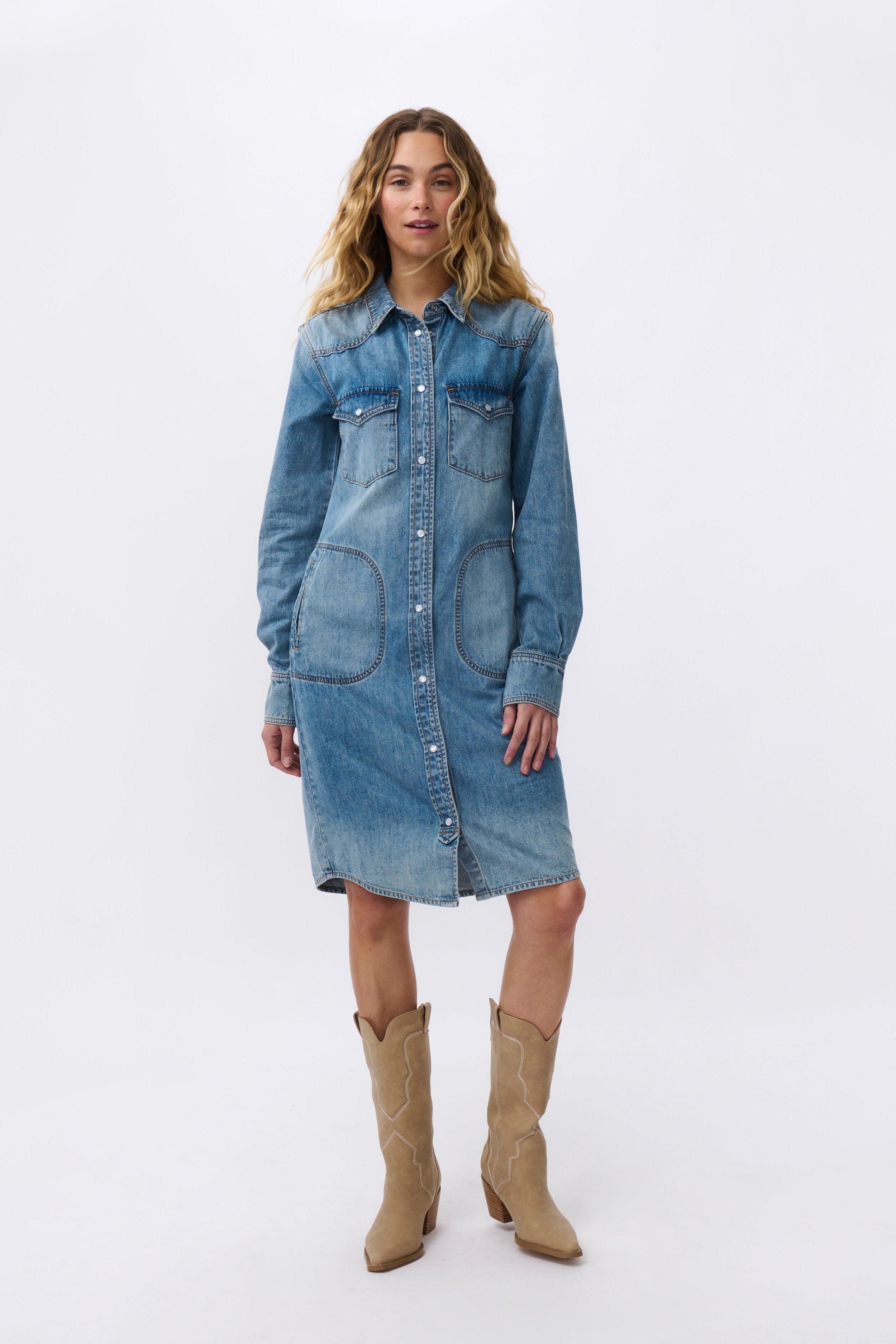 Ellie Dress - Dakota Wash