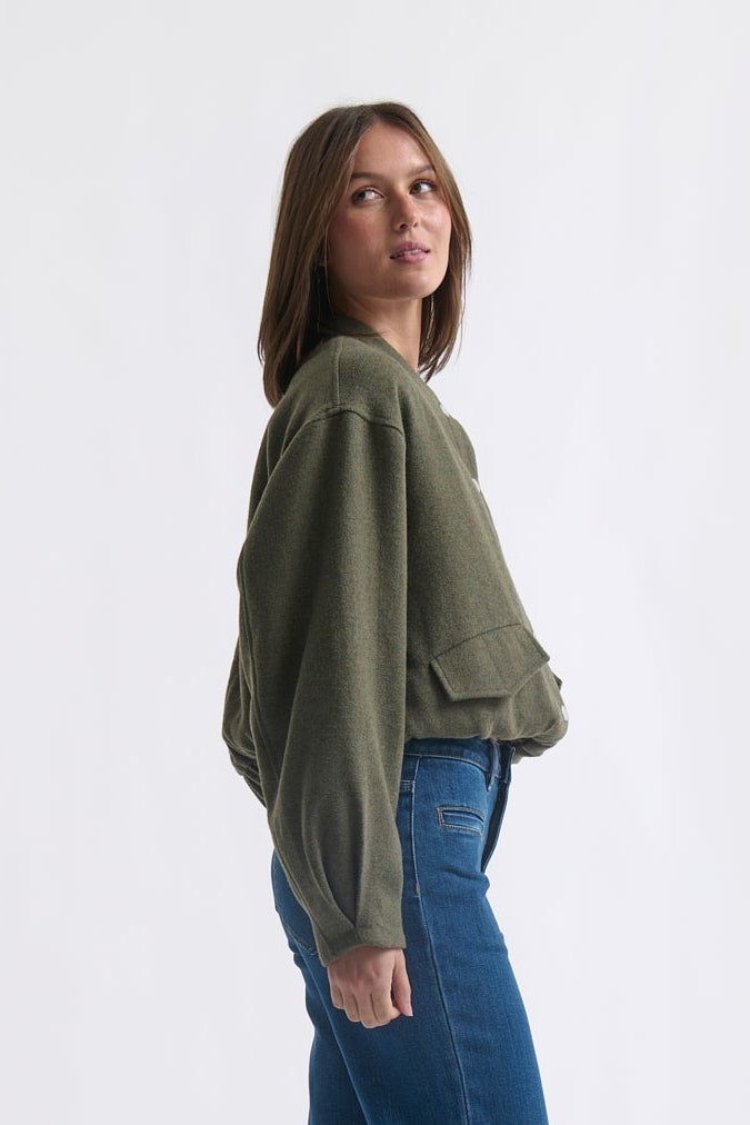 Peyton Bomber - Khaki - Kireina Australia
