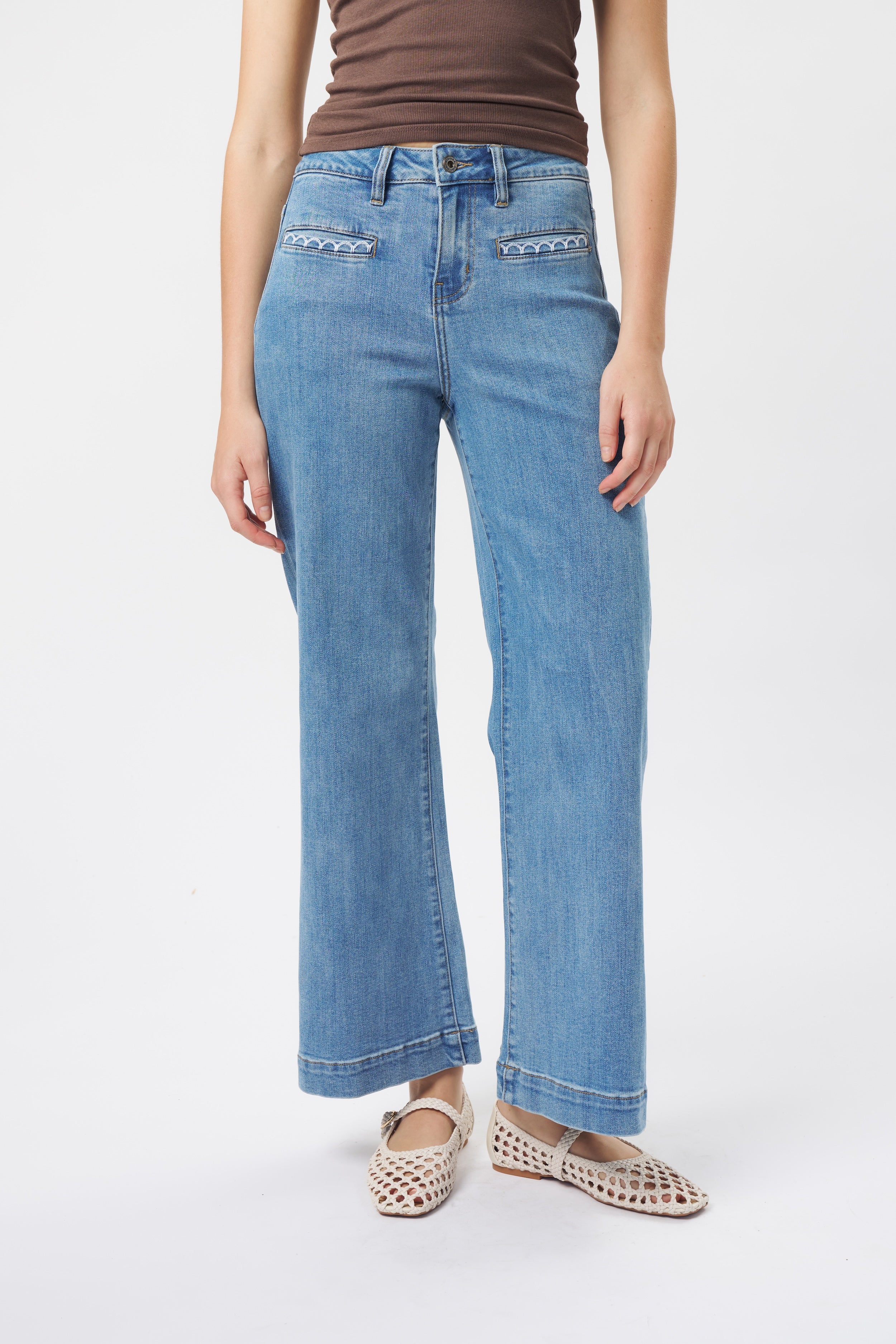 Freya Jean | Scallop Pocket - 70s Blue