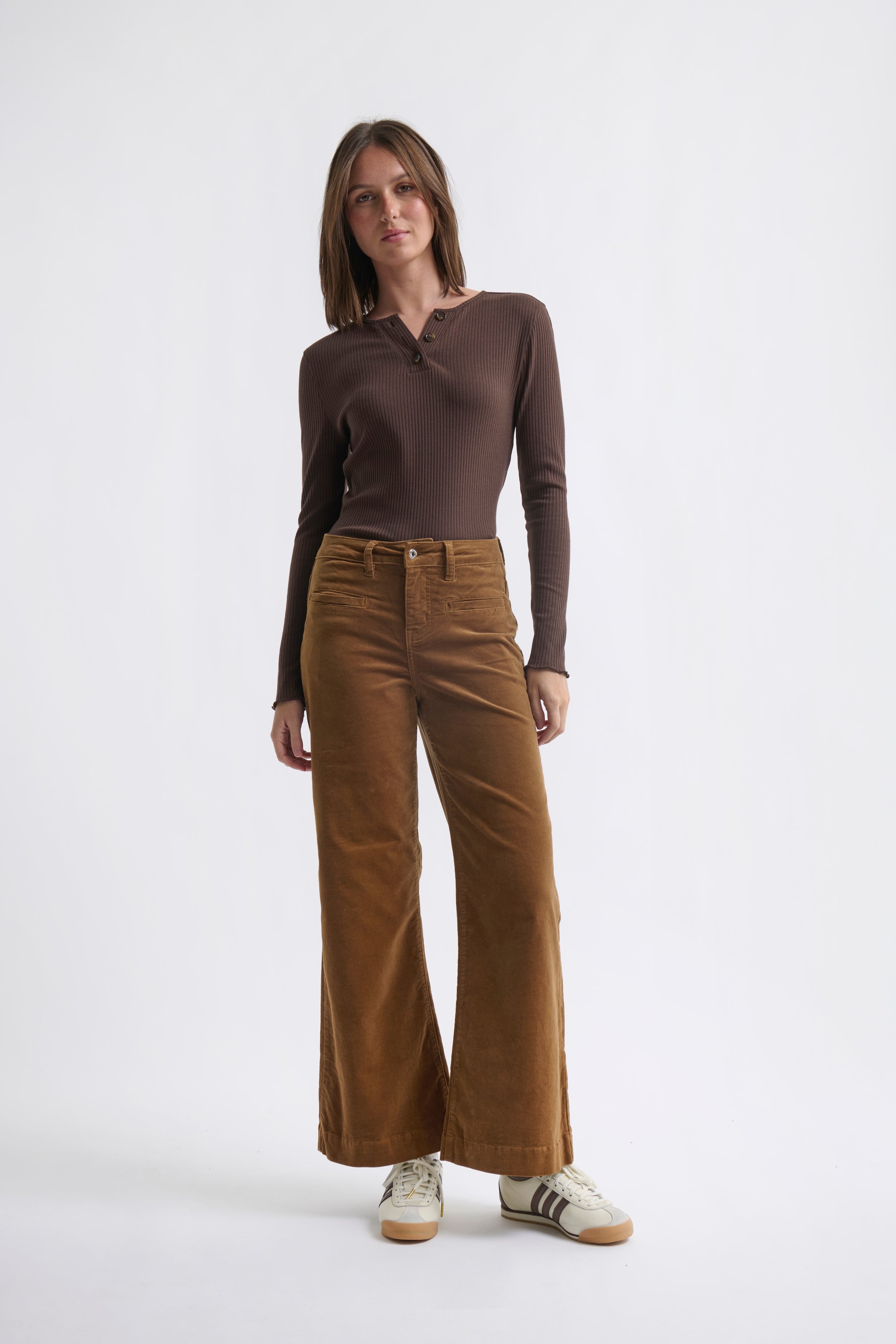 Freya Velvet Jean - Toffee - Kireina Australia