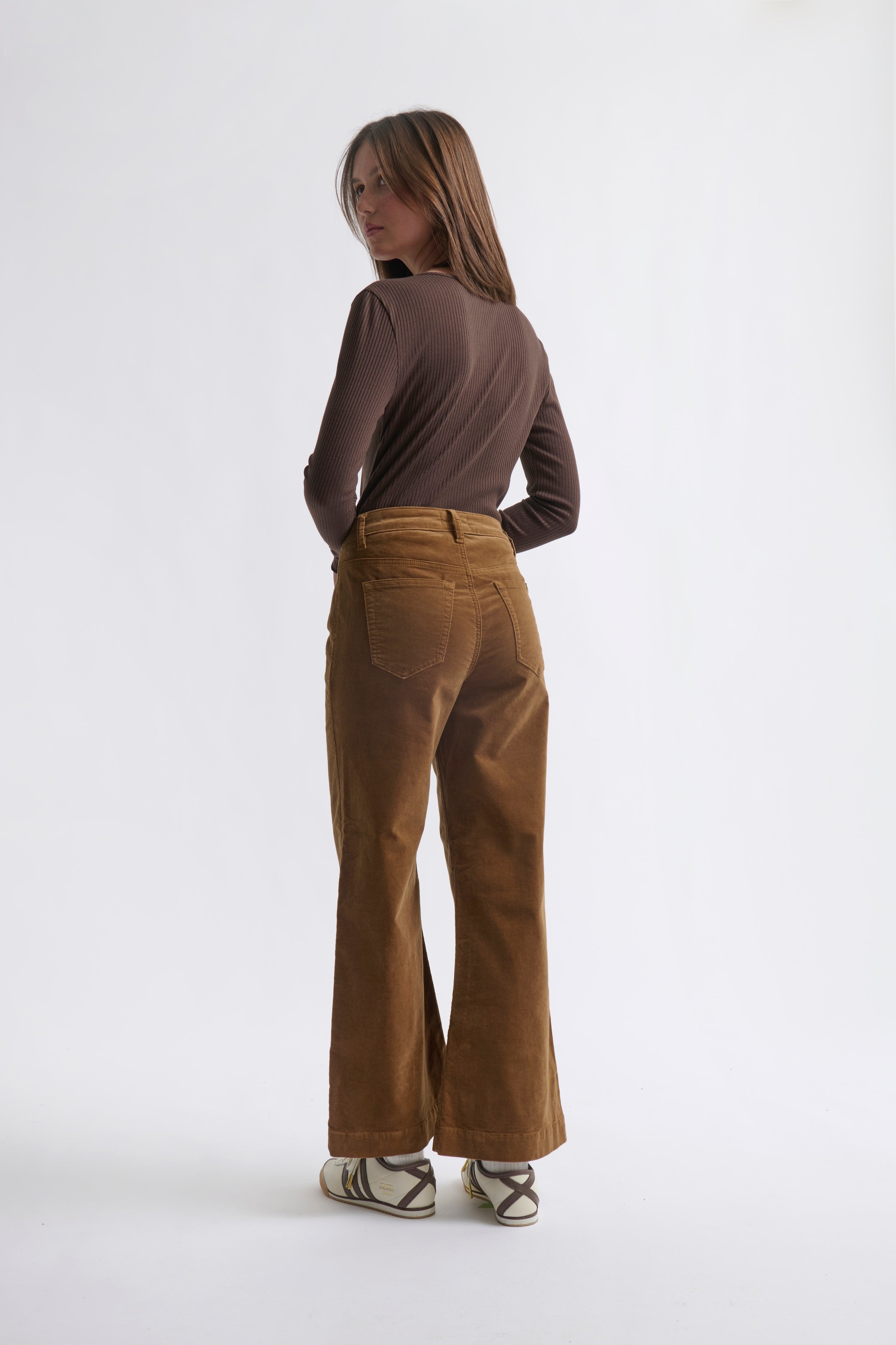 Freya Velvet Jean - Toffee - Kireina Australia