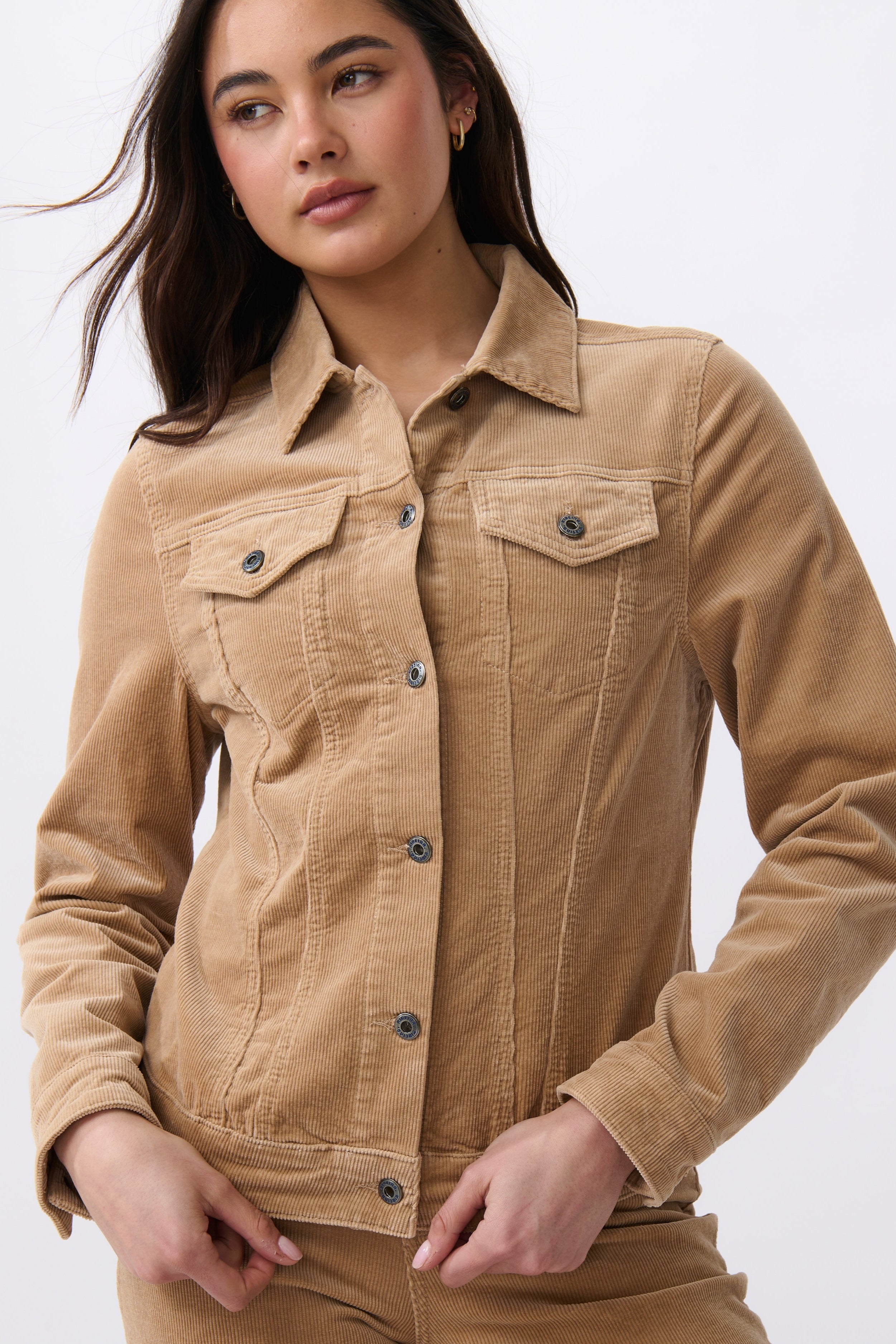 Gianna Jacket - Camel Cord