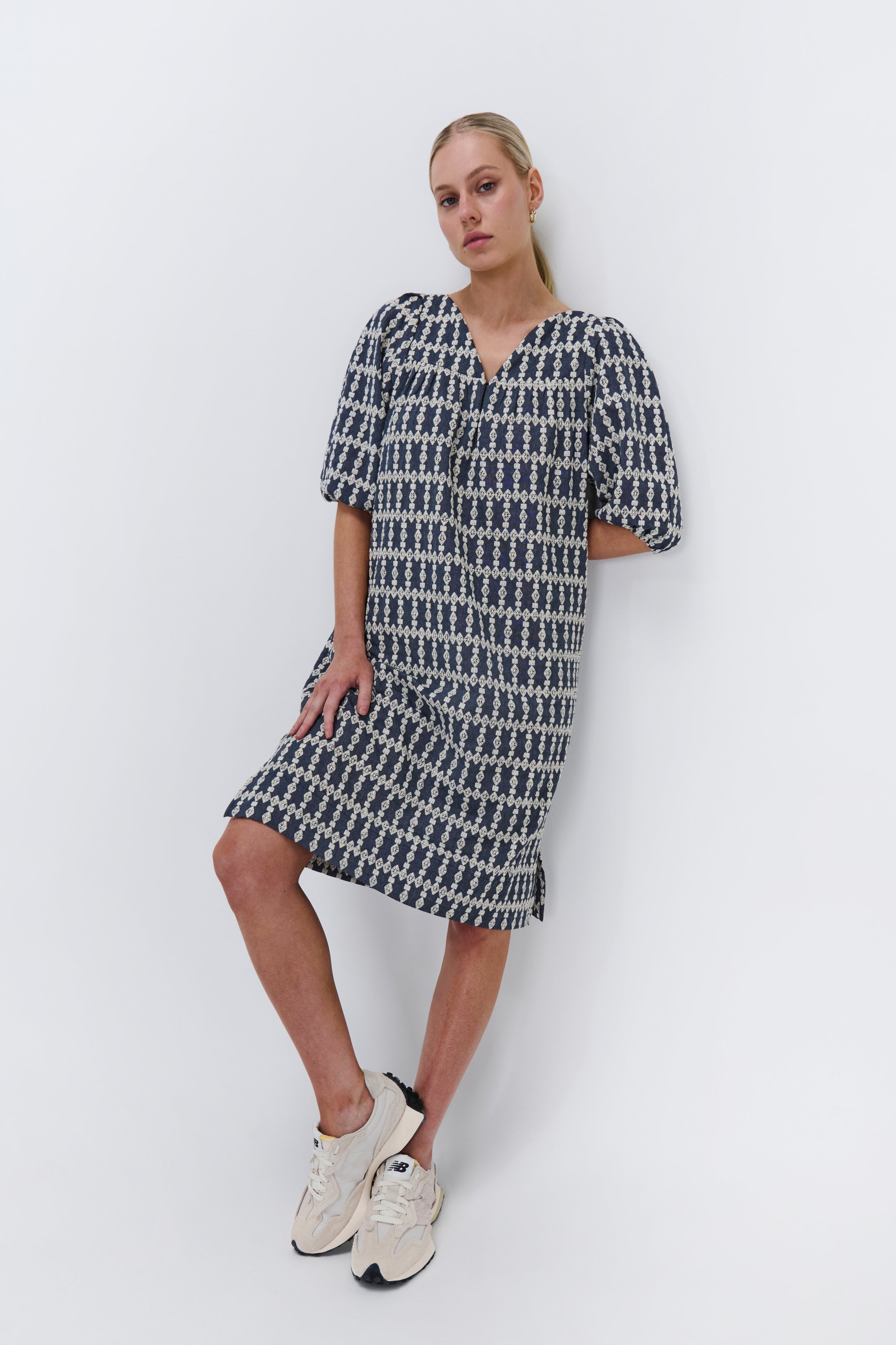 Hailey Dress - Mid Wash