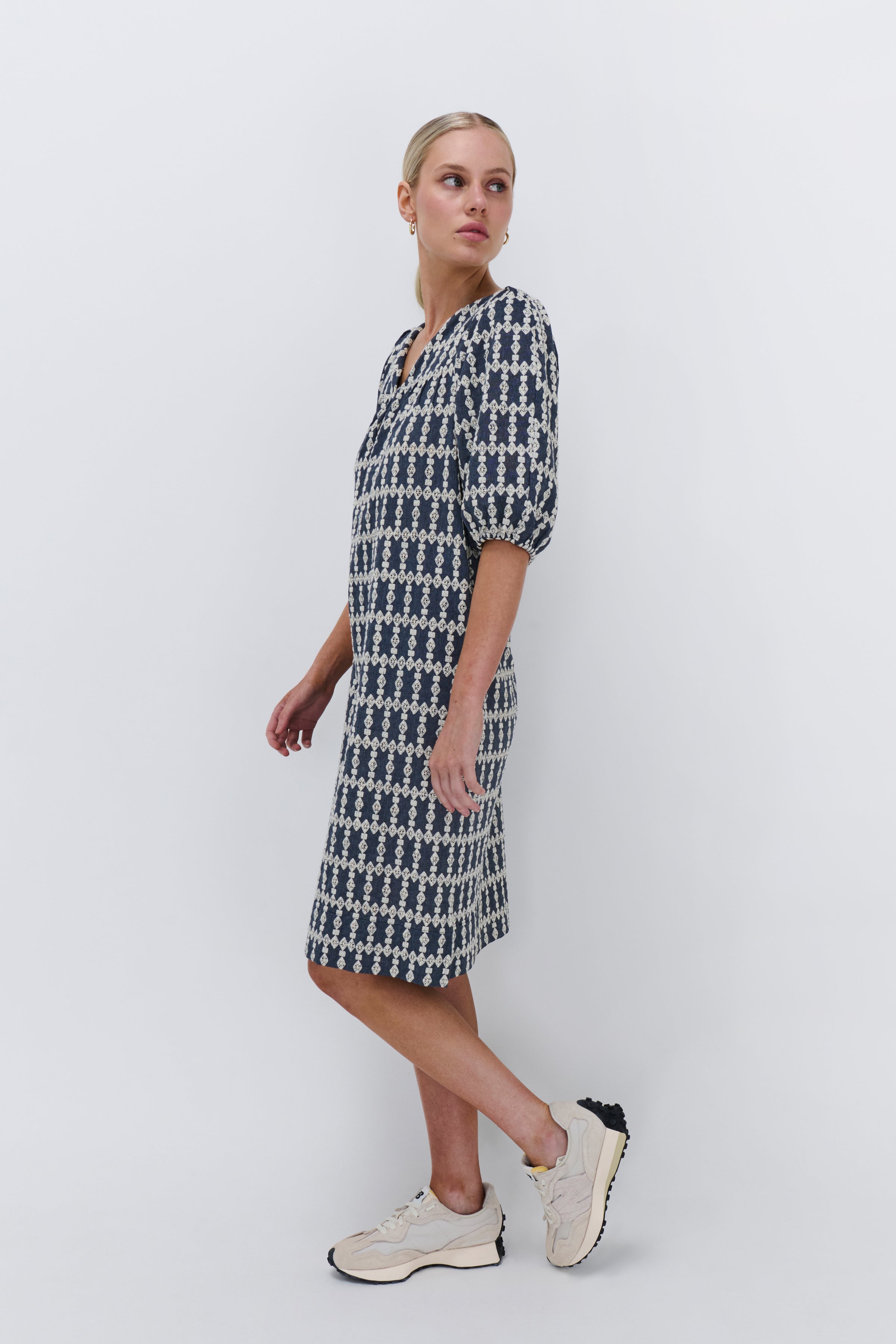 Hailey Dress - Mid Wash