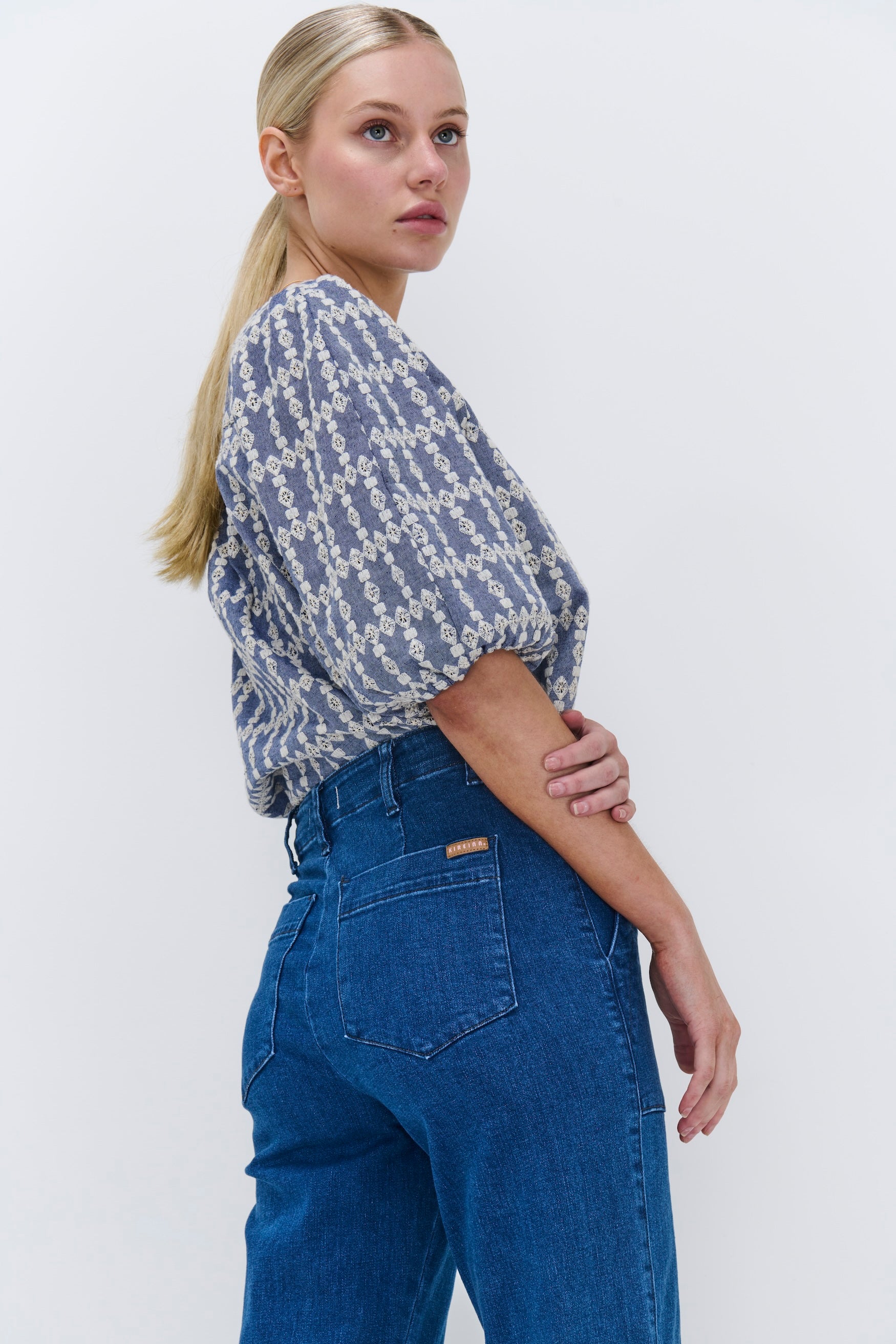 Hailey Top - Light Denim