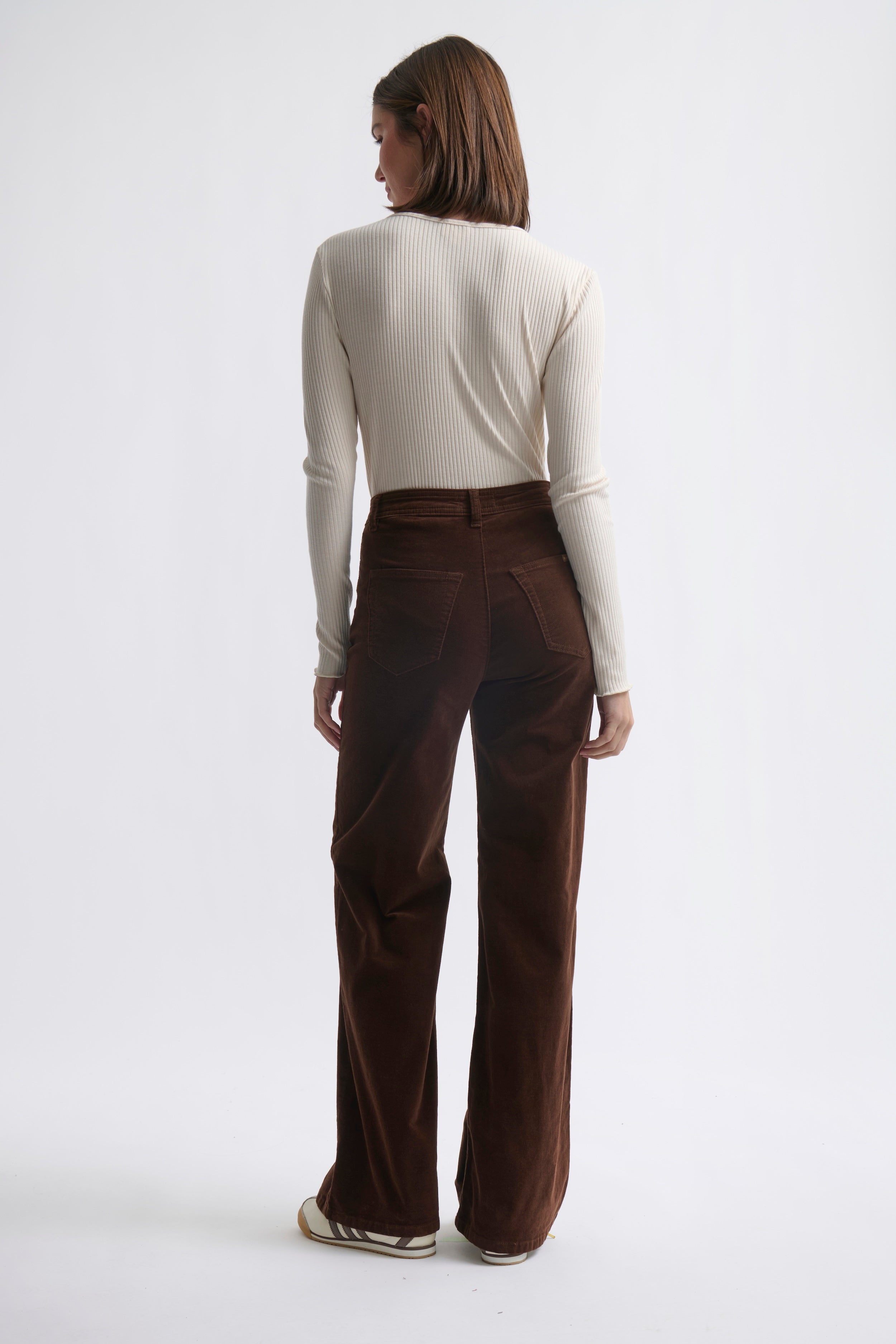 Harper Velvet Jean - Chocolate - Kireina Australia