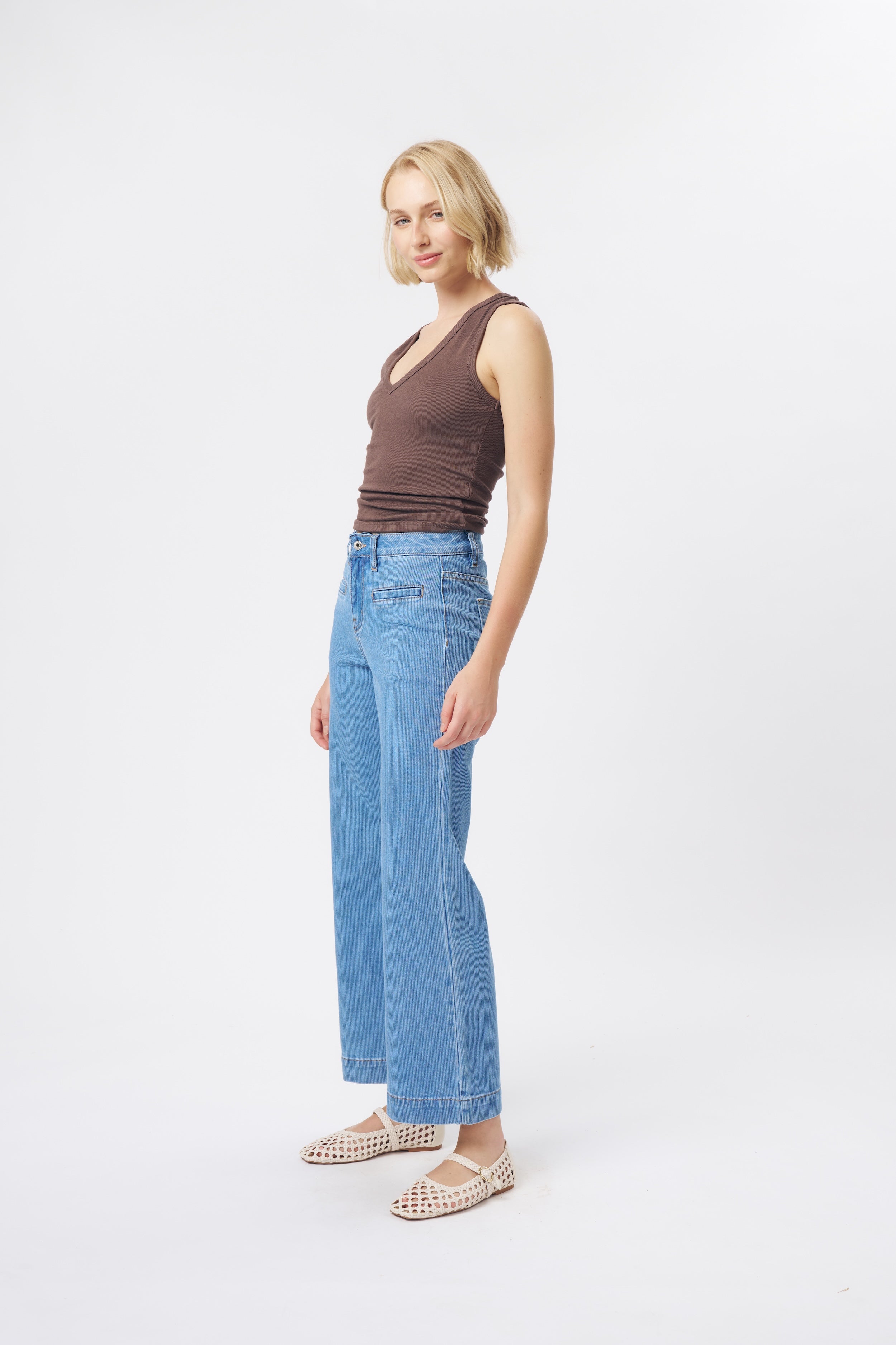 Harper Jean | Cord - Mid Blue