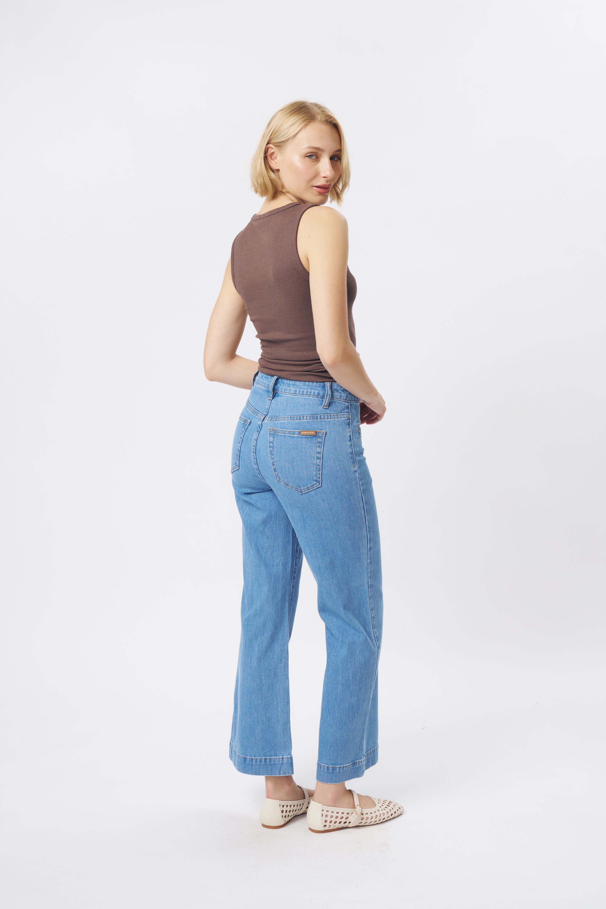 Harper Jean | Cord - Mid Blue