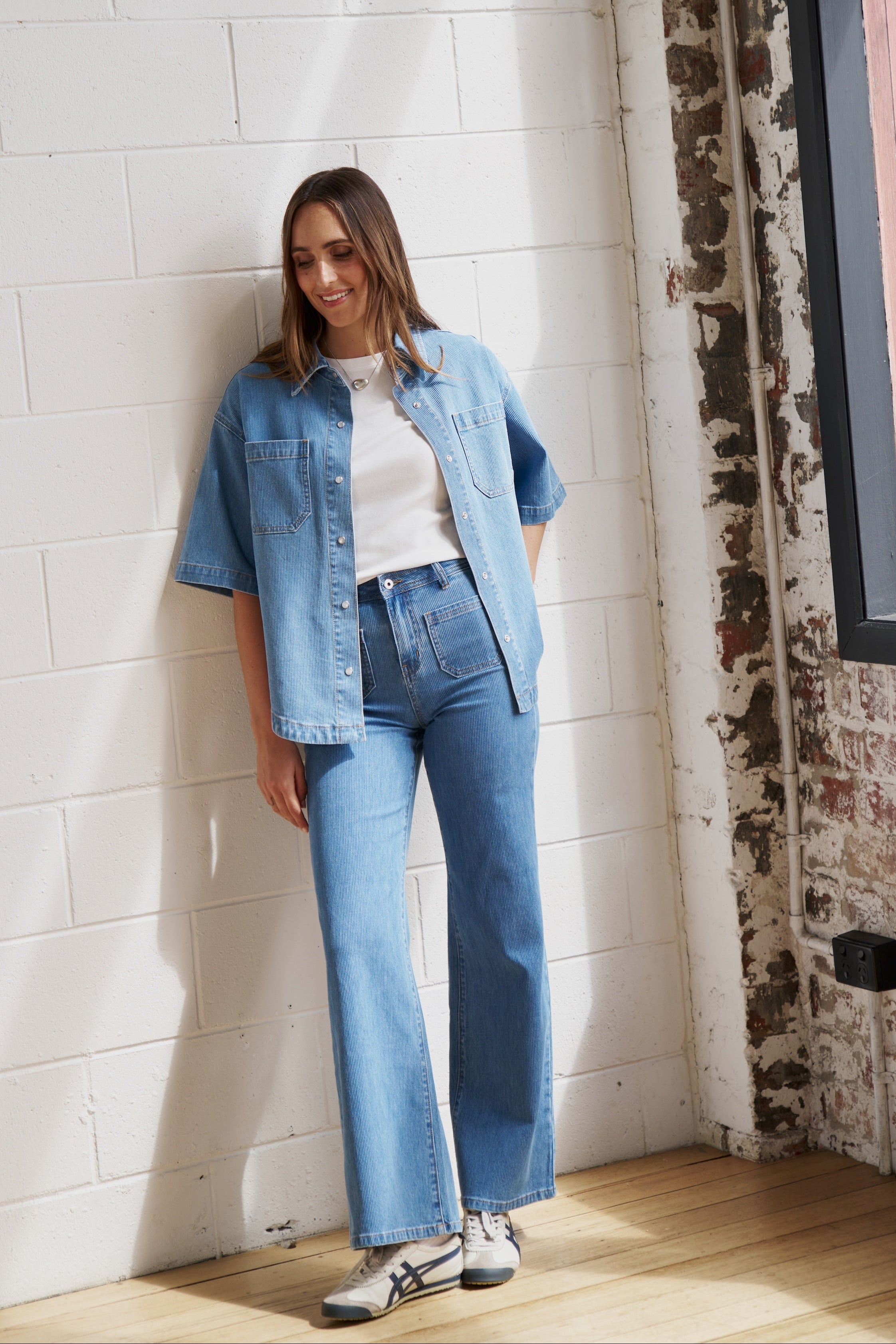 Harper Jean | Cord - Mid Blue