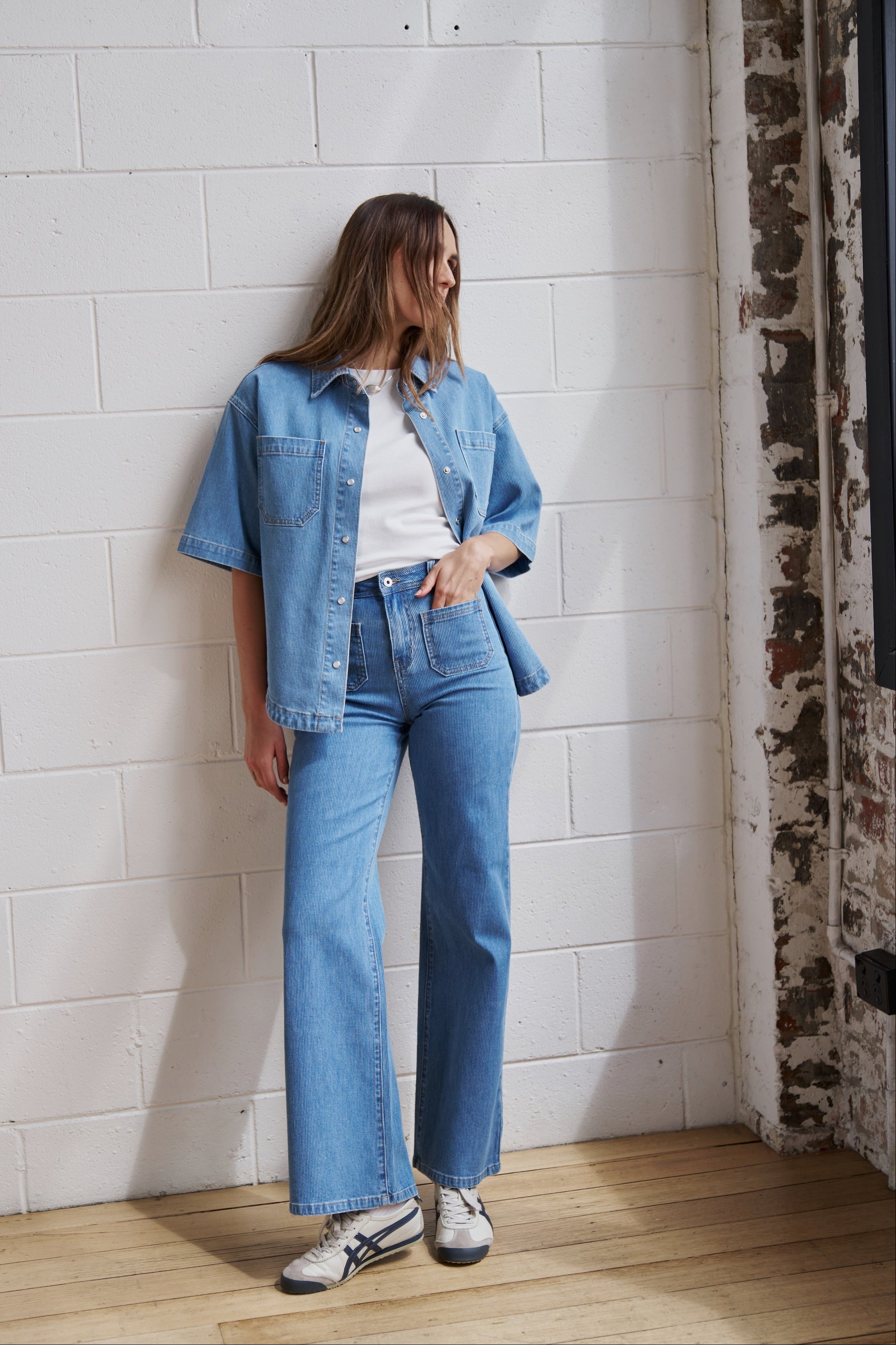 Harper Jean | Cord - Mid Blue
