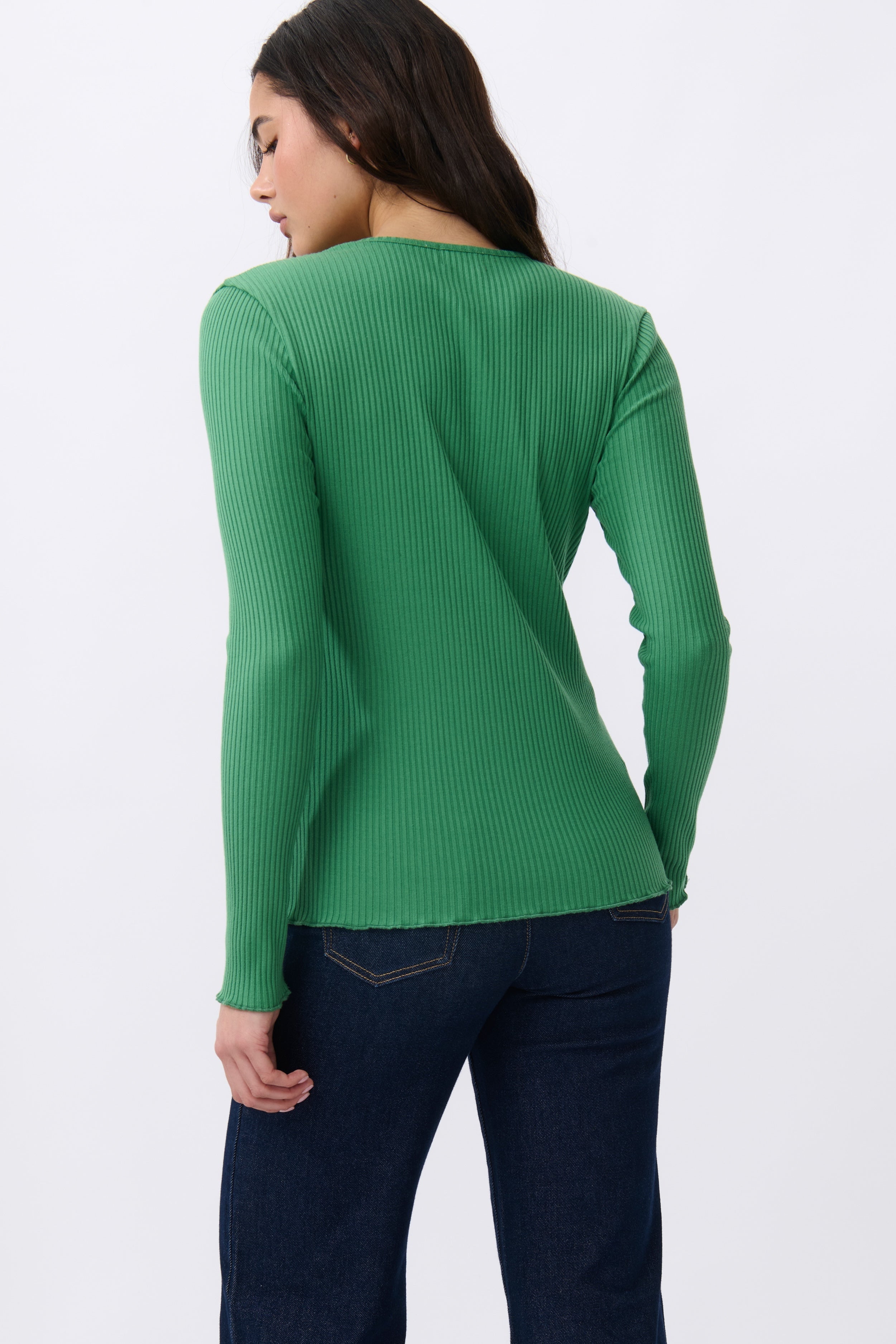 Heather Top - Apple Green