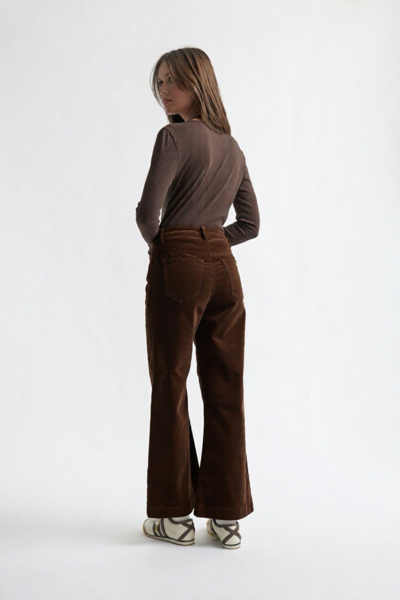 Freya Velvet Jean - Chocolate - Kireina Australia