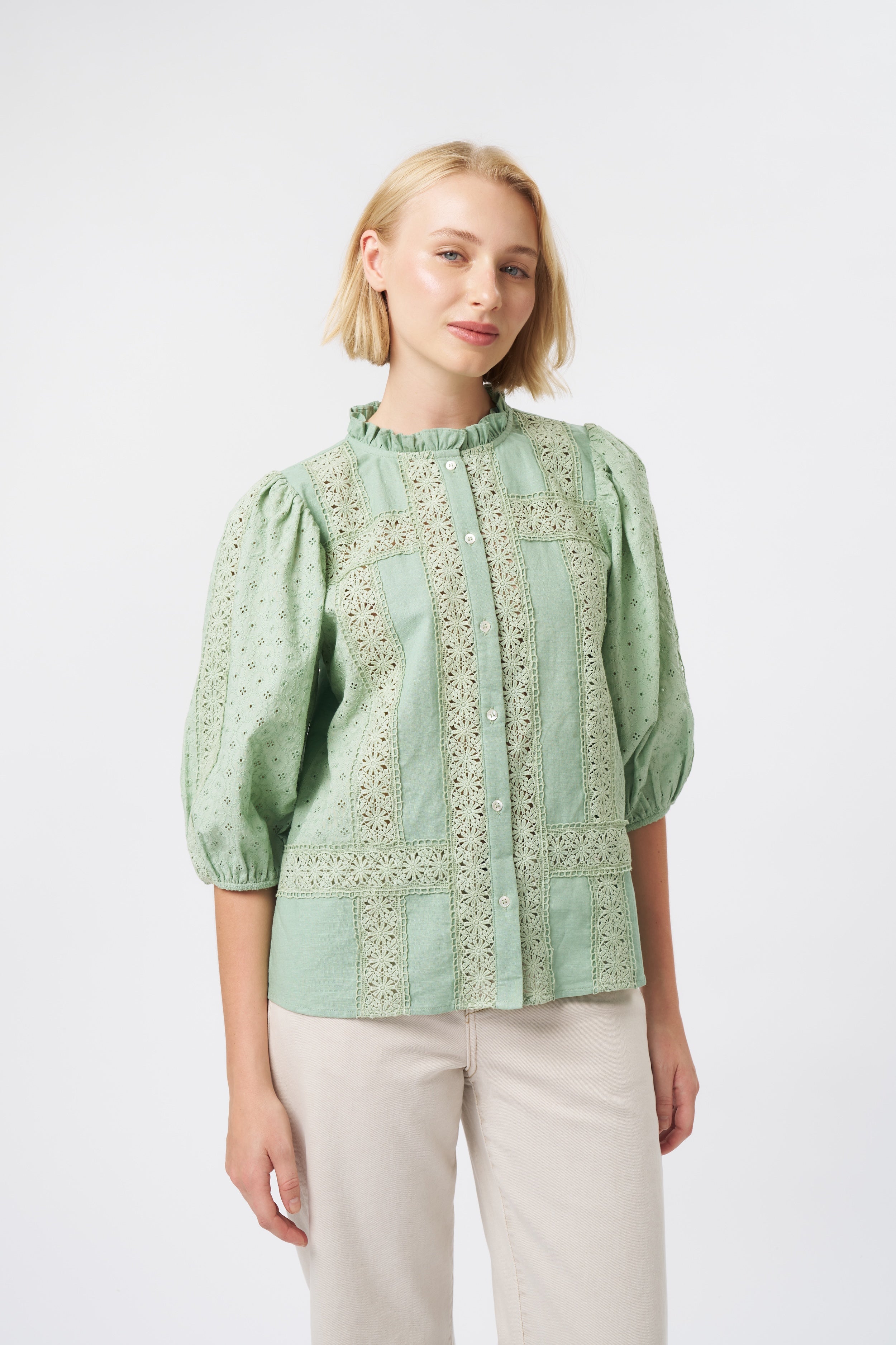 Isabella Shirt - Grape Green