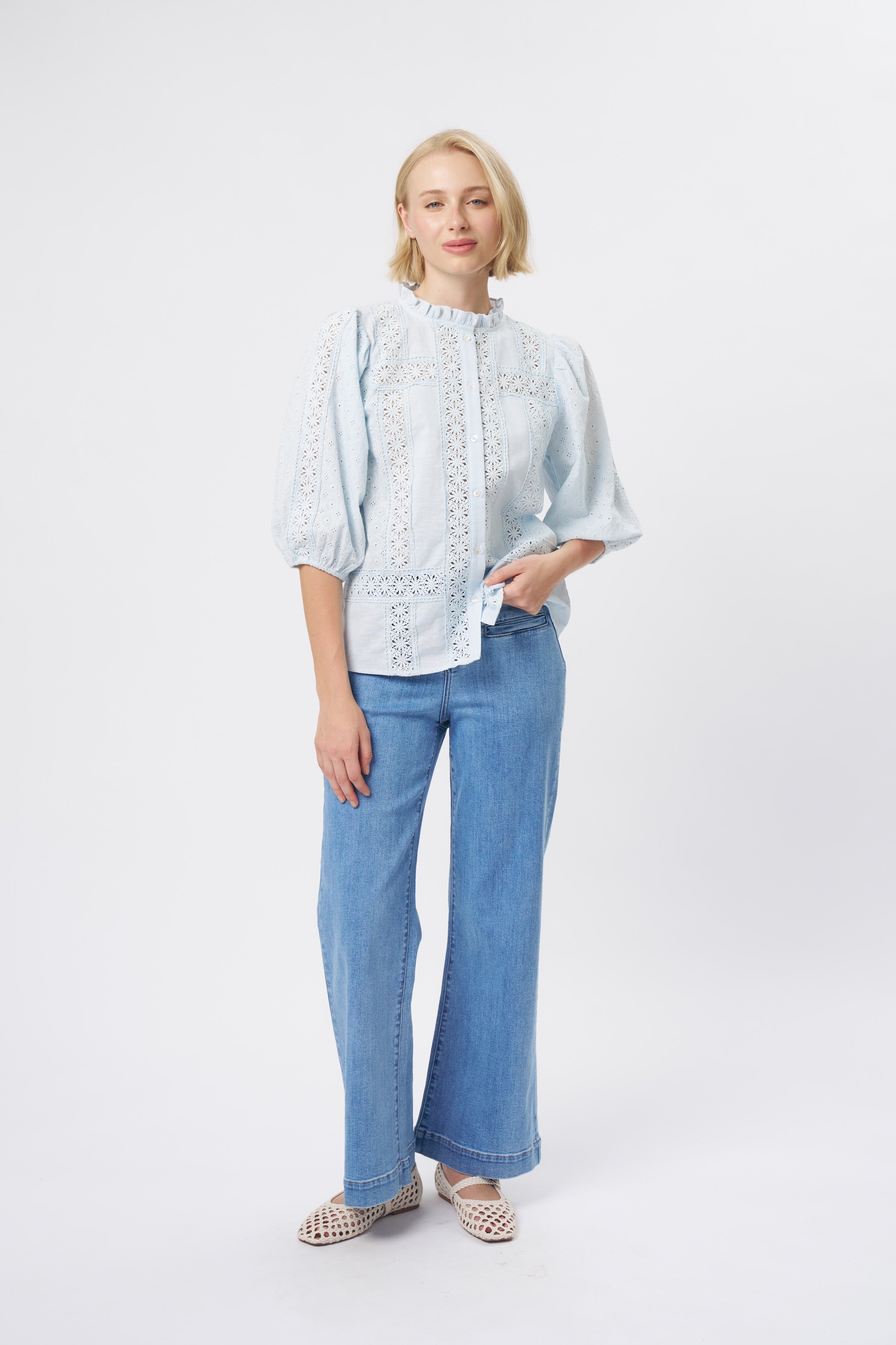 Isabella Shirt - Powder Blue