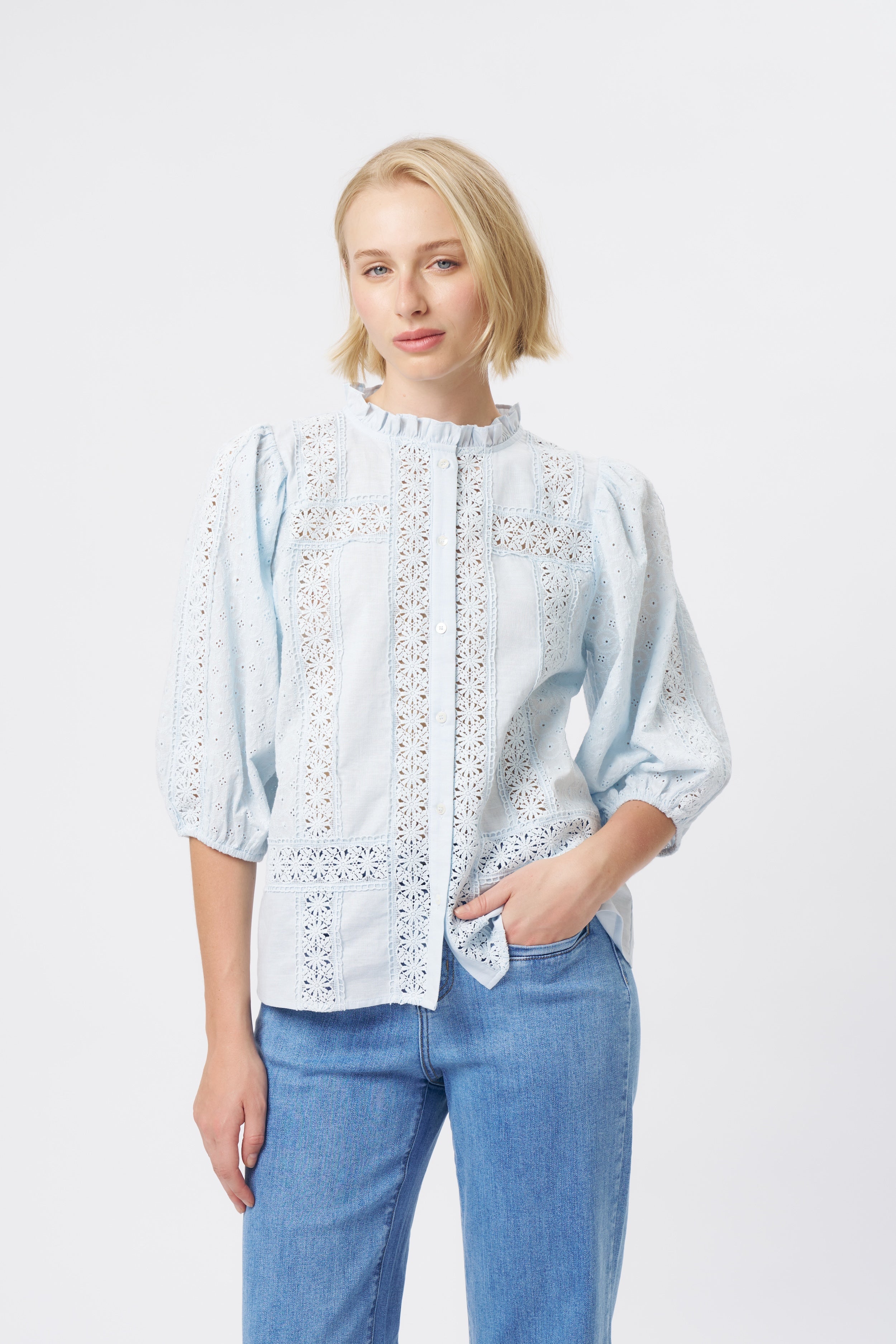 Isabella Shirt - Powder Blue