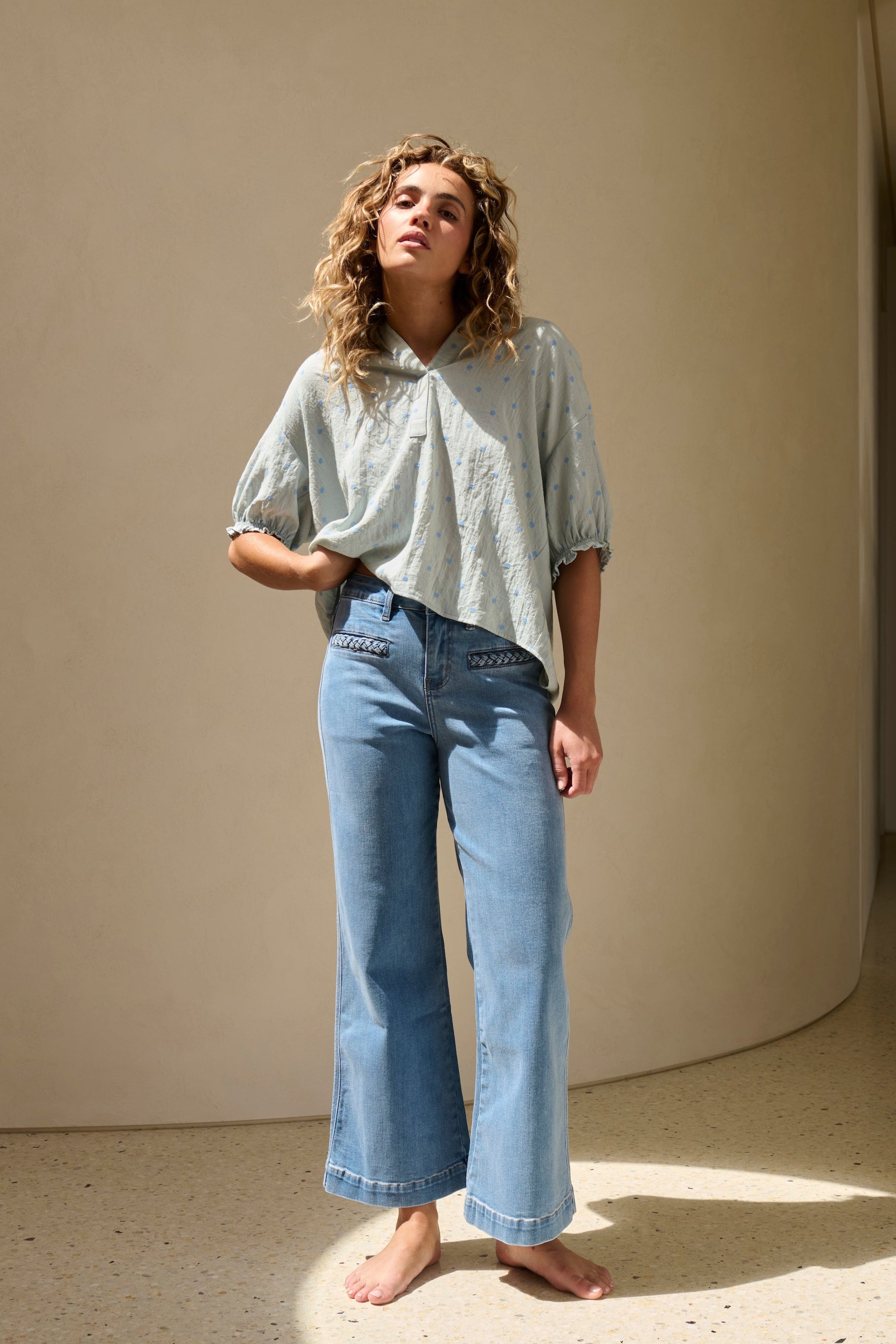 Freya Jean | Plait Pocket - 70s Blue