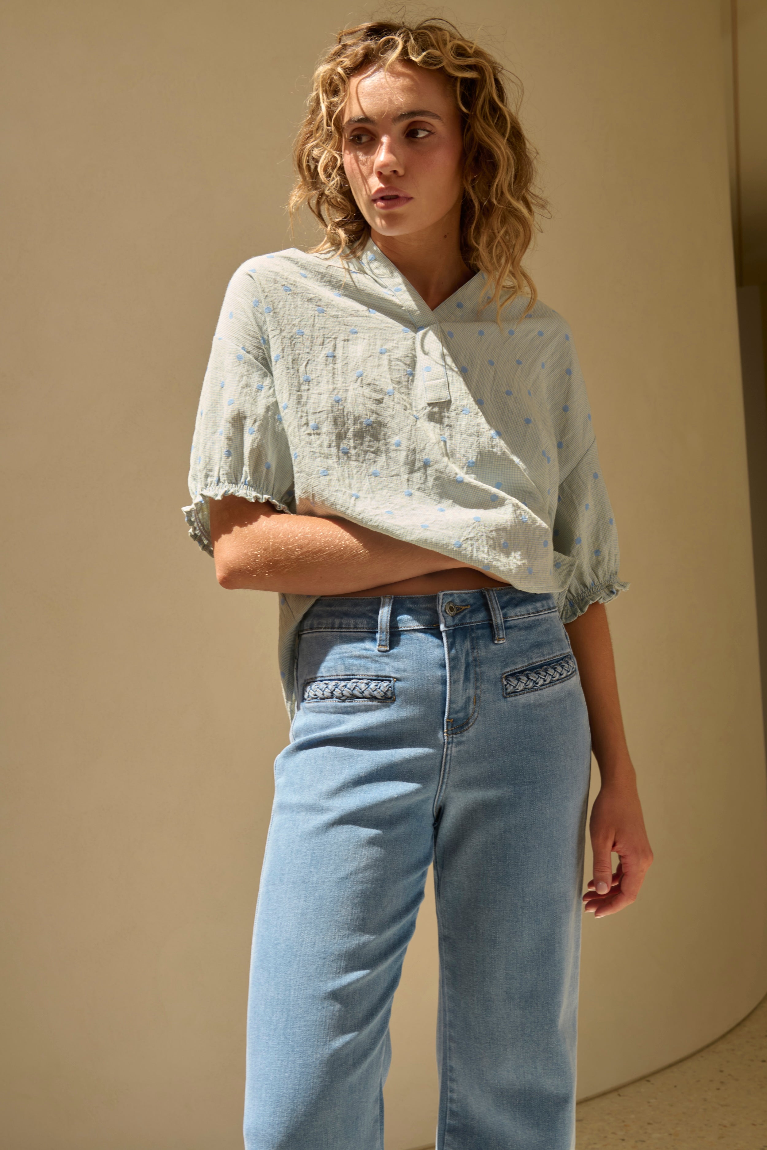 Freya Jean | Plait Pocket - 70s Blue