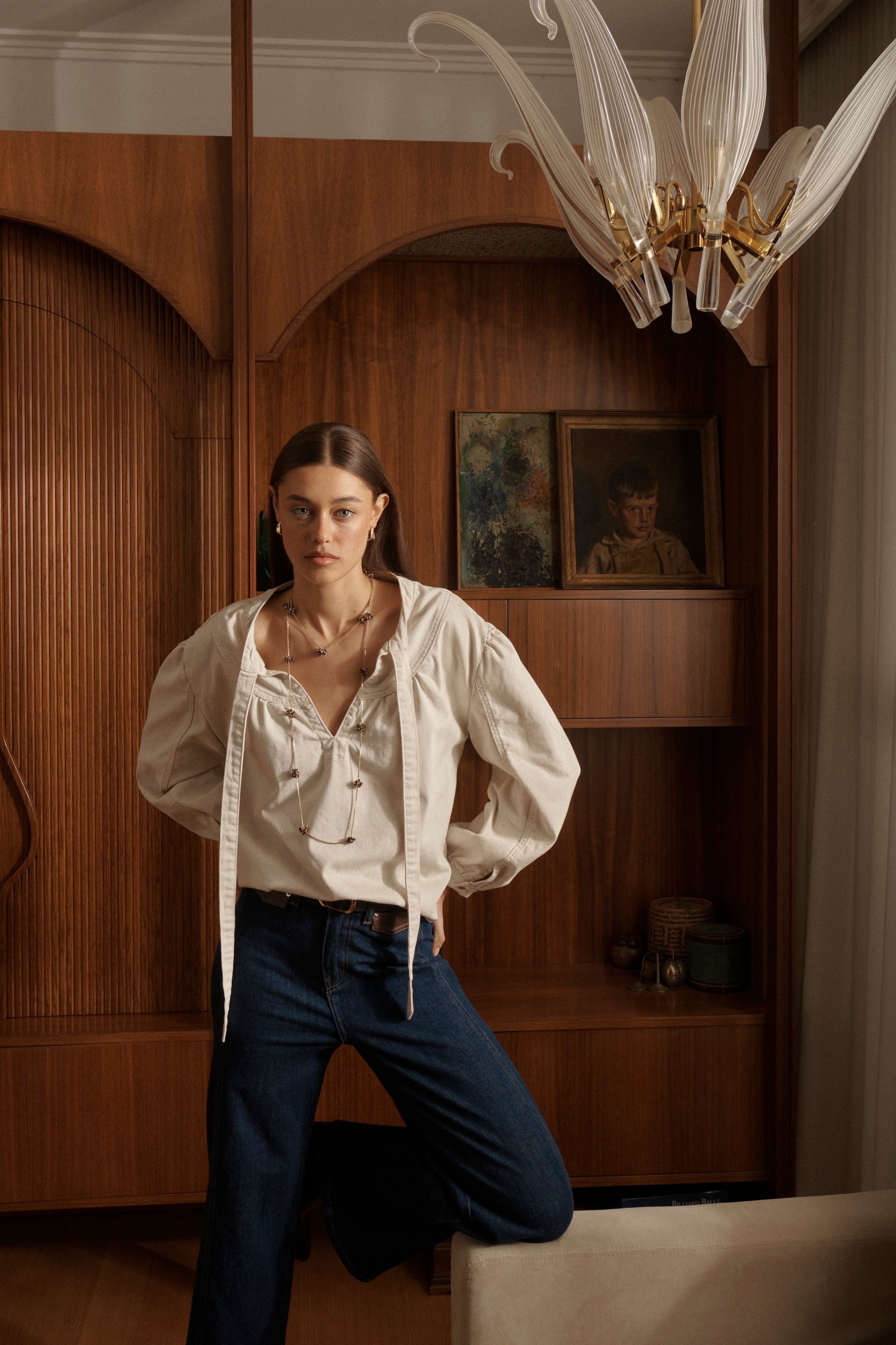 Kelly Shirt - Sand - Kireina Australia