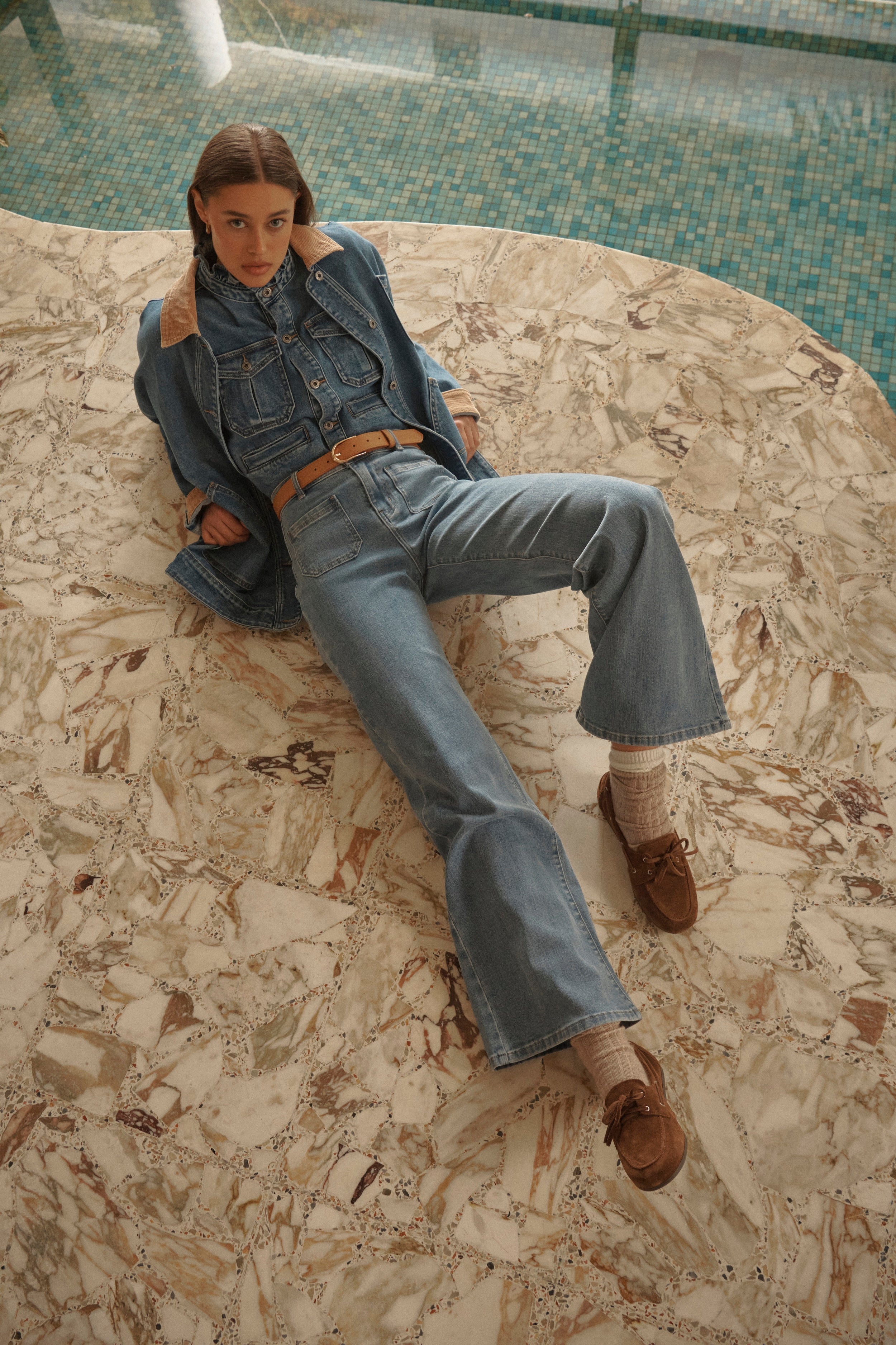 Harper Jean - 70s Blue - Kireina Australia