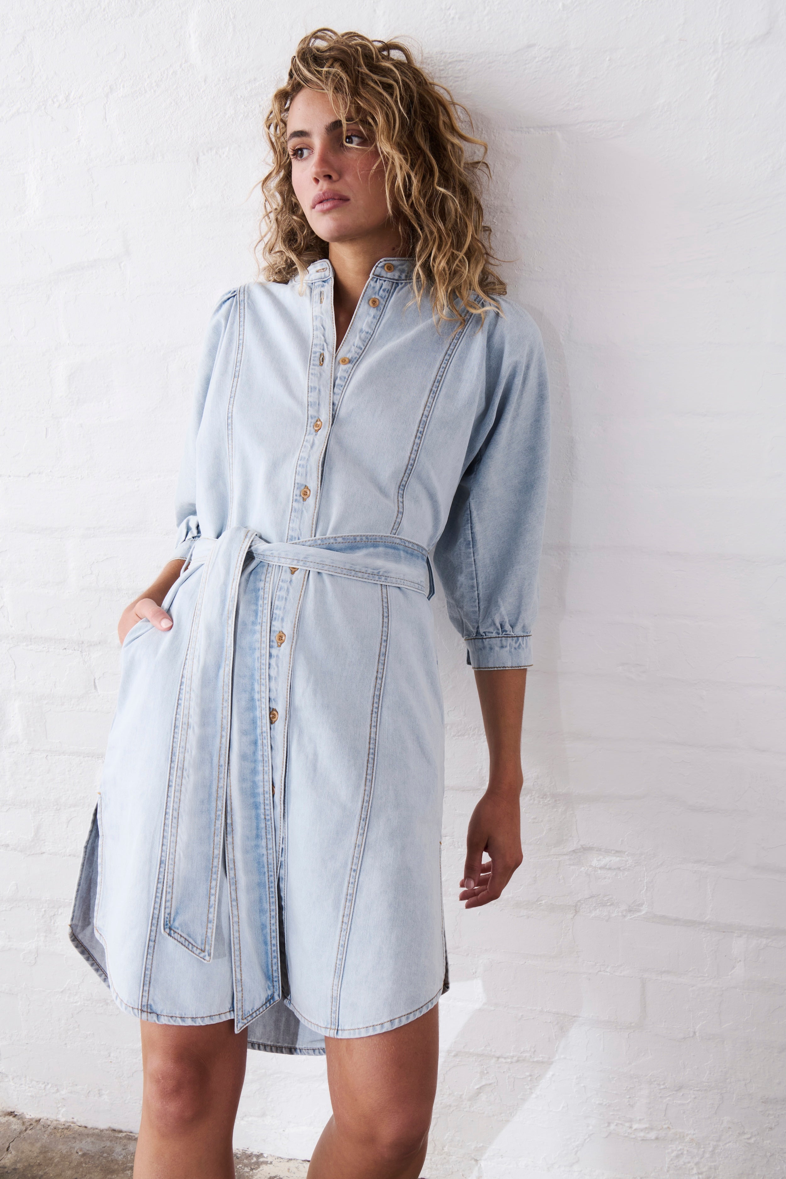 Gabriella Dress - Sky Blue