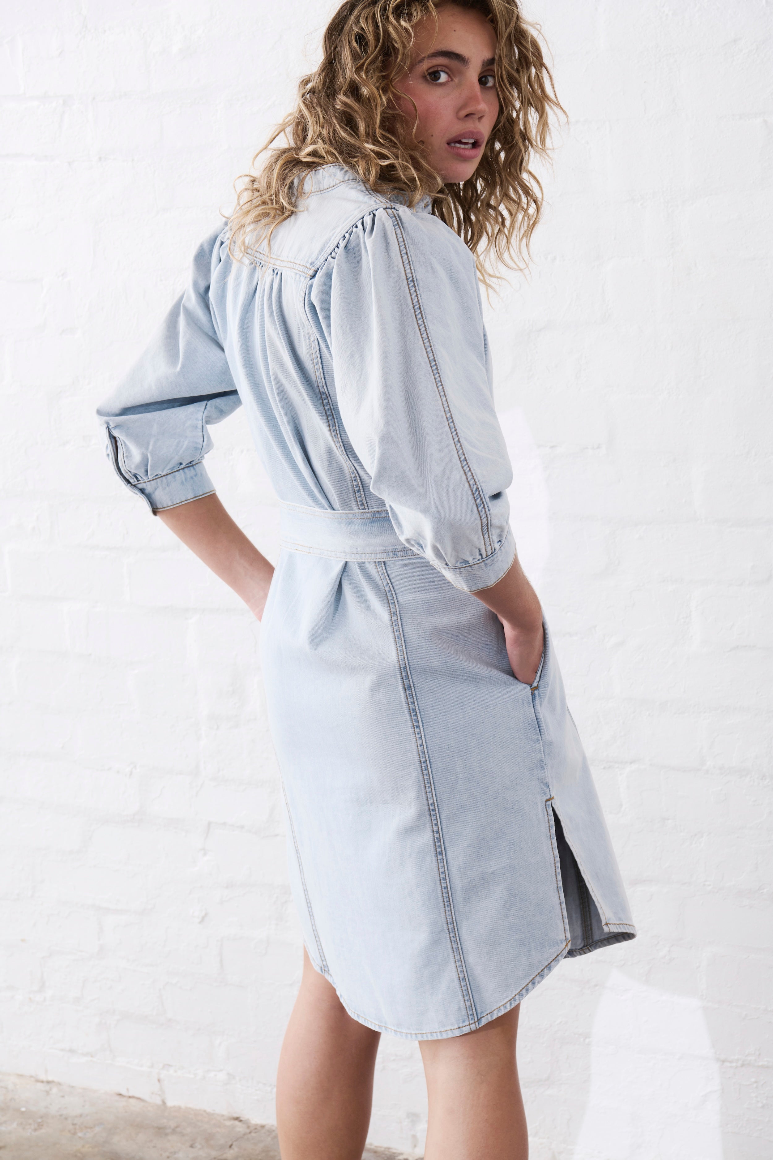 Gabriella Dress - Sky Blue