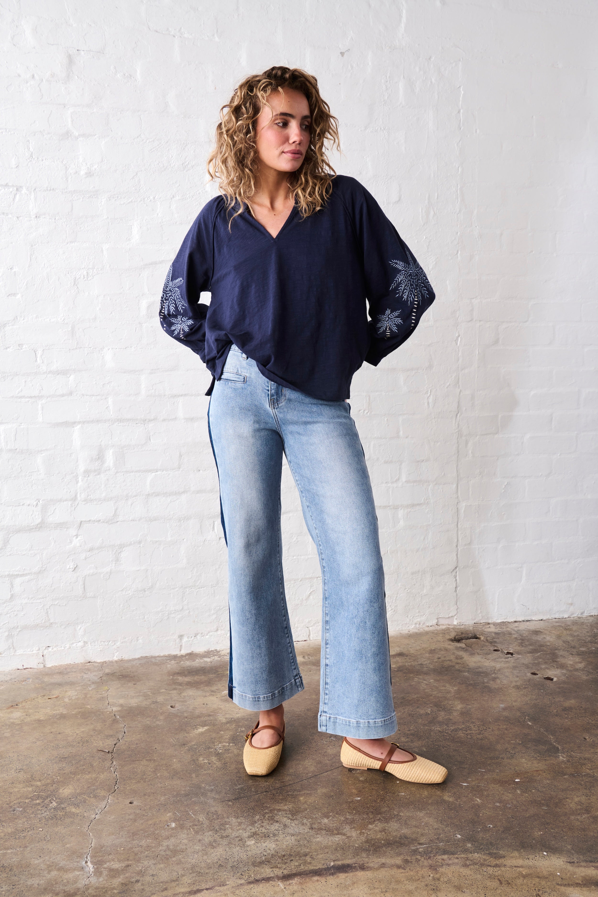 Kimberley Top - Navy - Kireina Australia