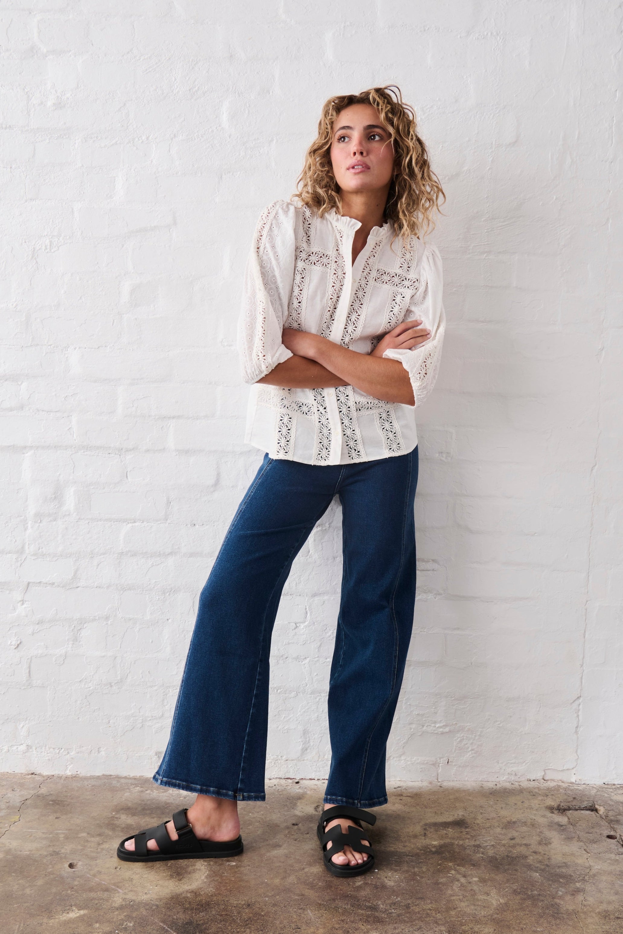 Palazzo Jean - Mid Washed Blue