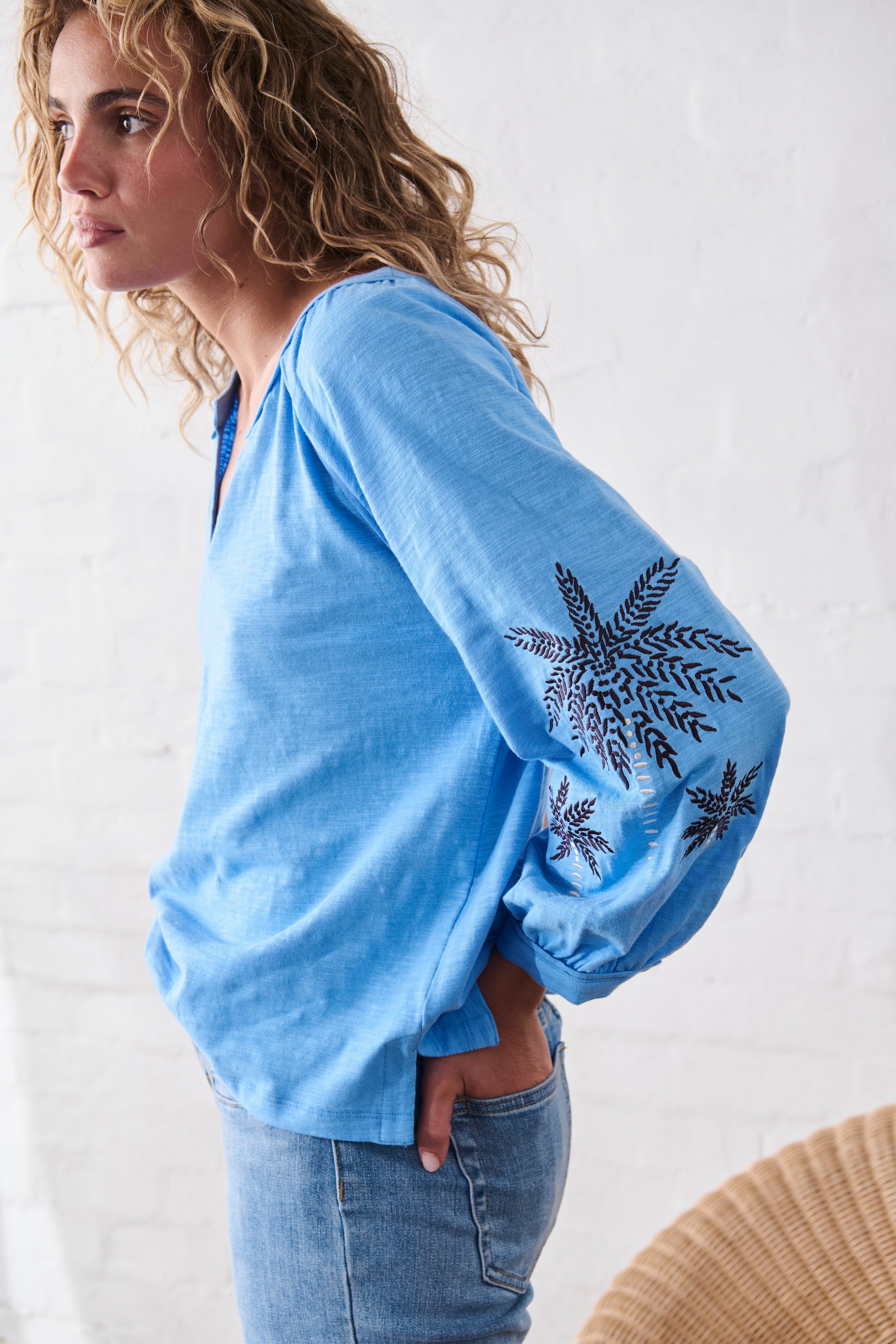 Kimberley Top - Sky Blue - Kireina Australia