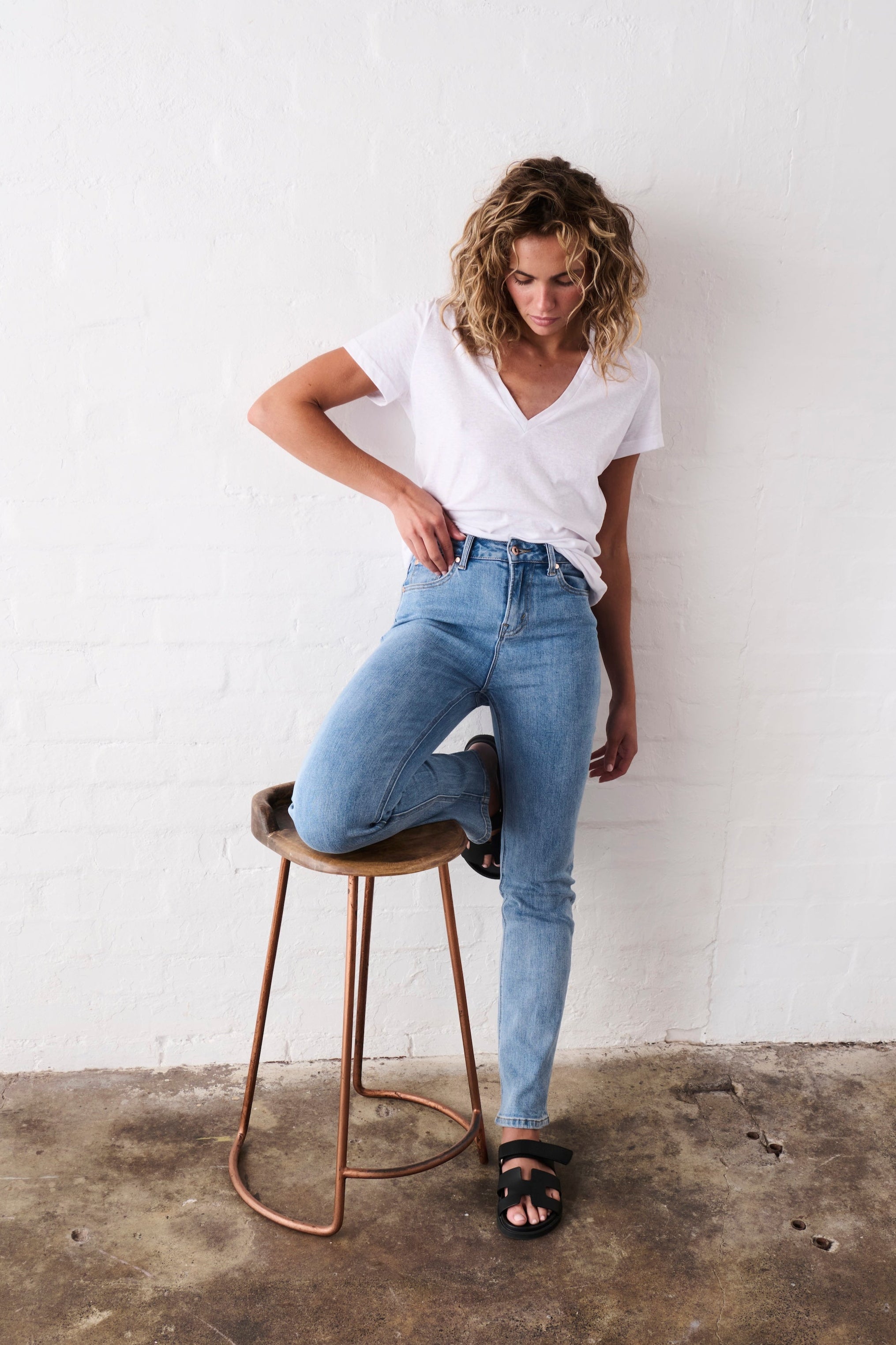 Vacay Jean | Long - 70s Blue